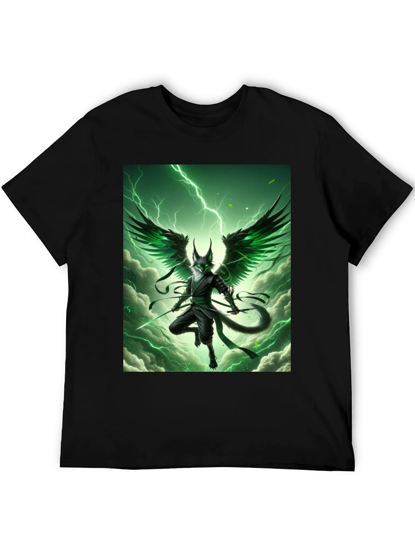 Mystic Green Winged Ninja T-Shirt