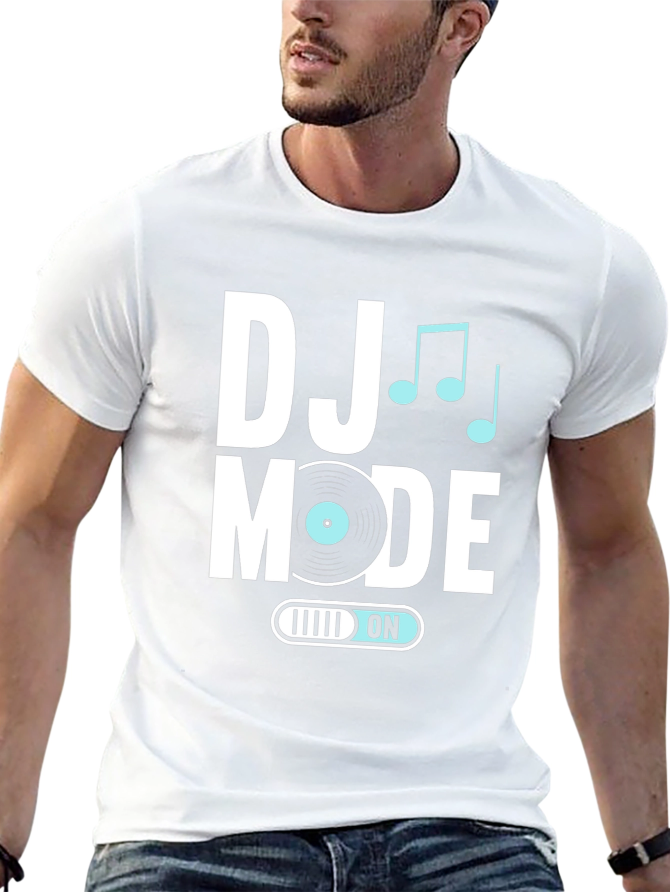 DJ Mode On Black T-Shirt - Music Lover Apparel