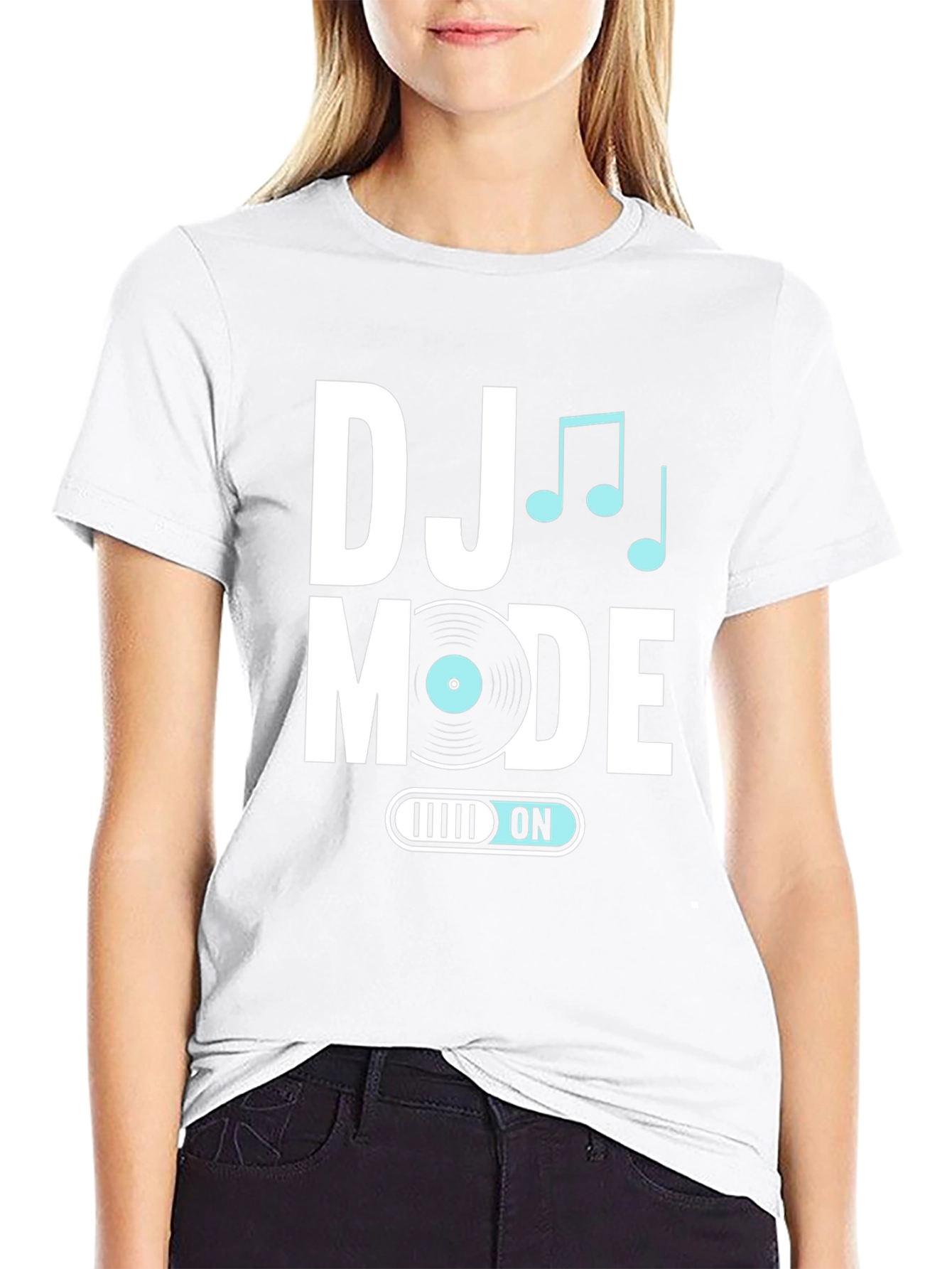 DJ Mode On Black T-Shirt - Music Lover Apparel