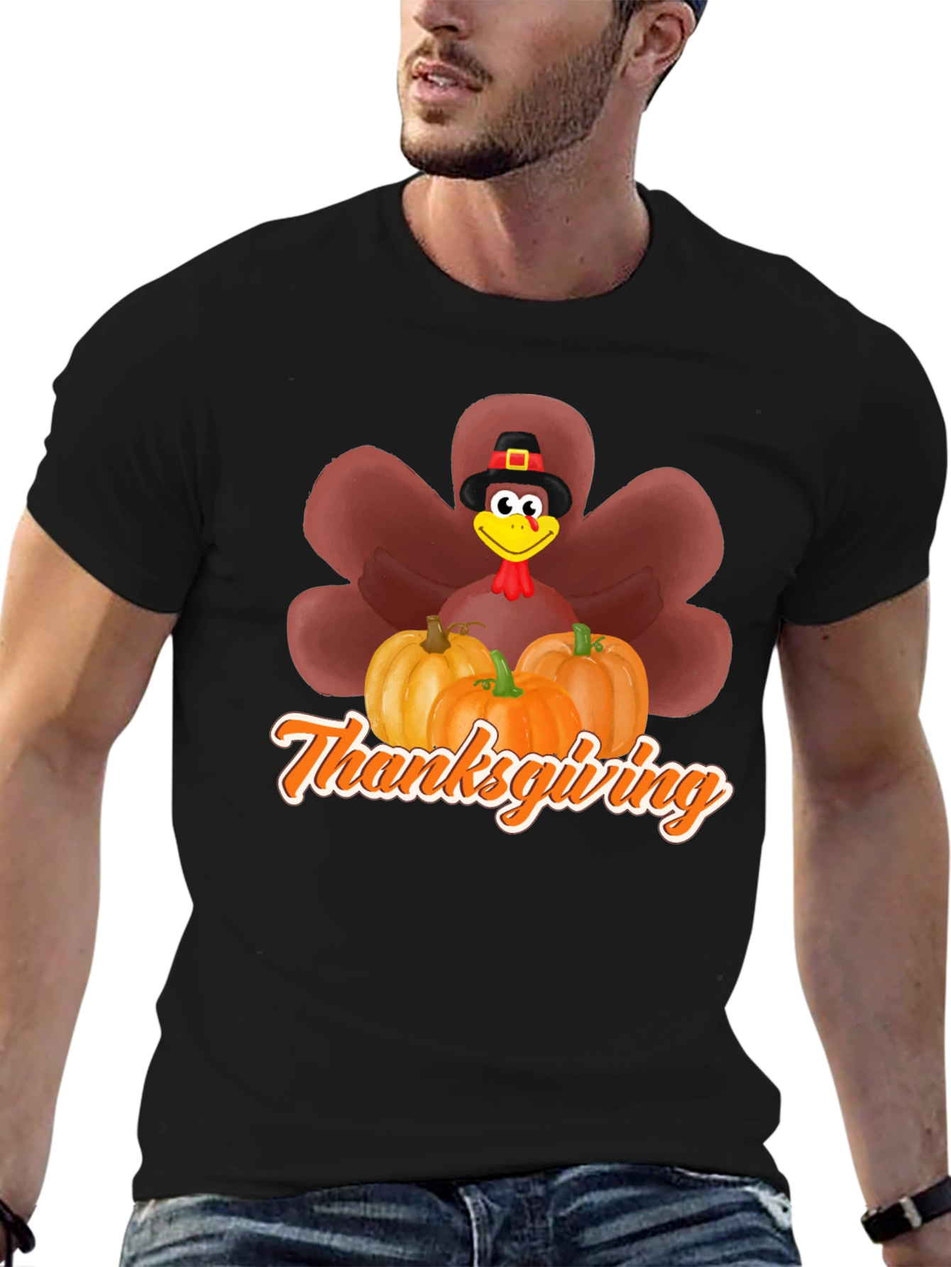 Thanksgiving Turkey Pumpkin T-Shirt