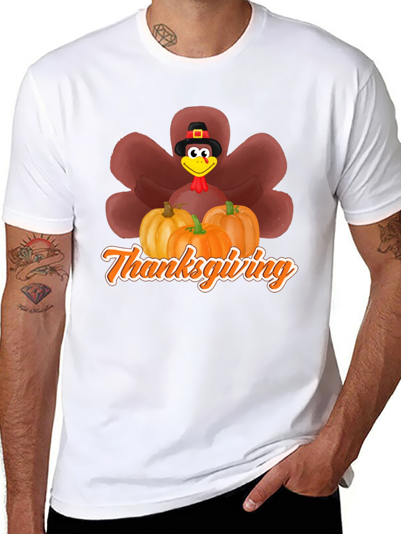 Thanksgiving Turkey Pumpkin T-Shirt