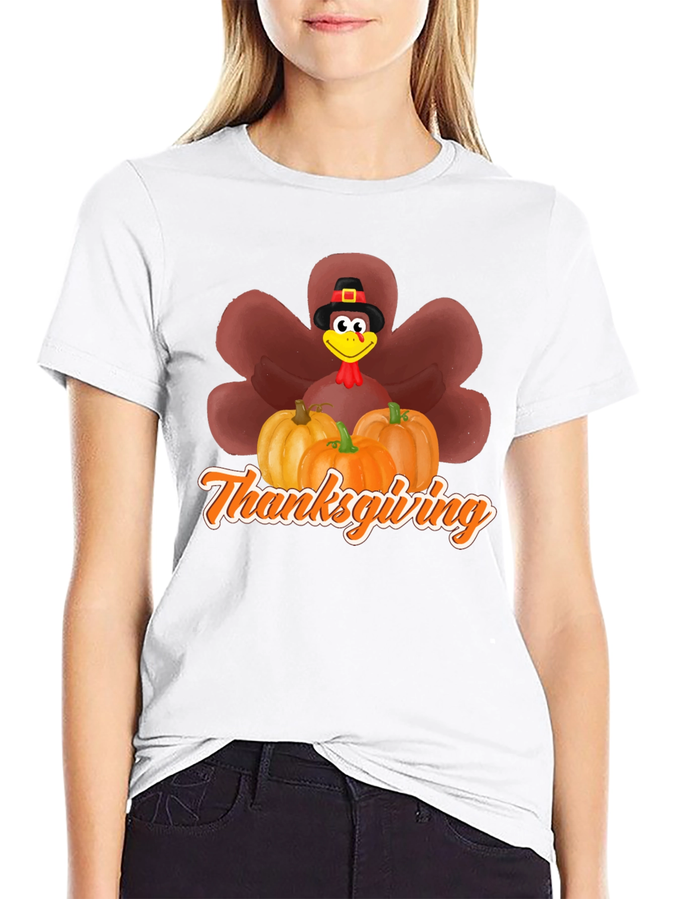 Thanksgiving Turkey Pumpkin T-Shirt