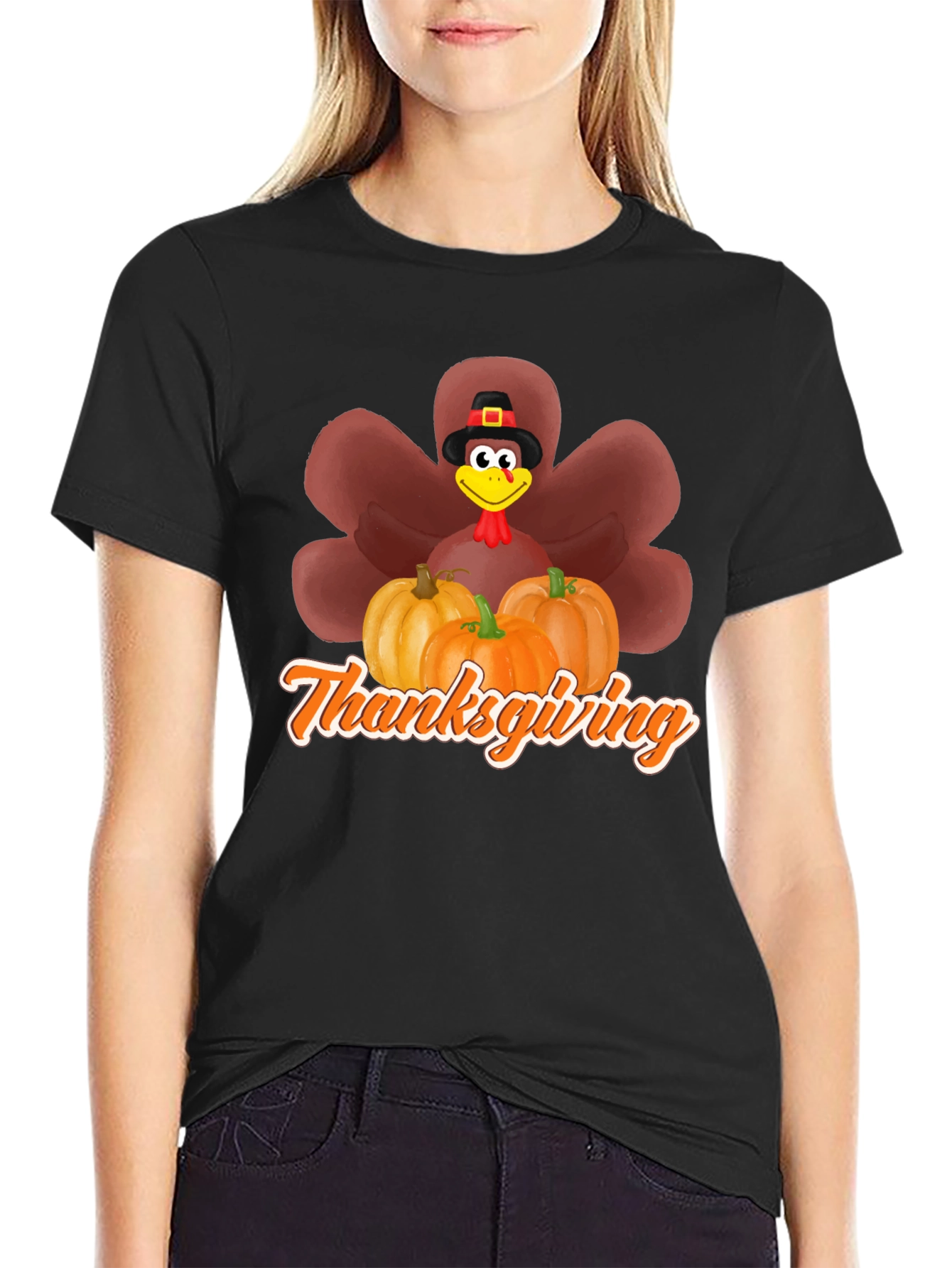 Thanksgiving Turkey Pumpkin T-Shirt