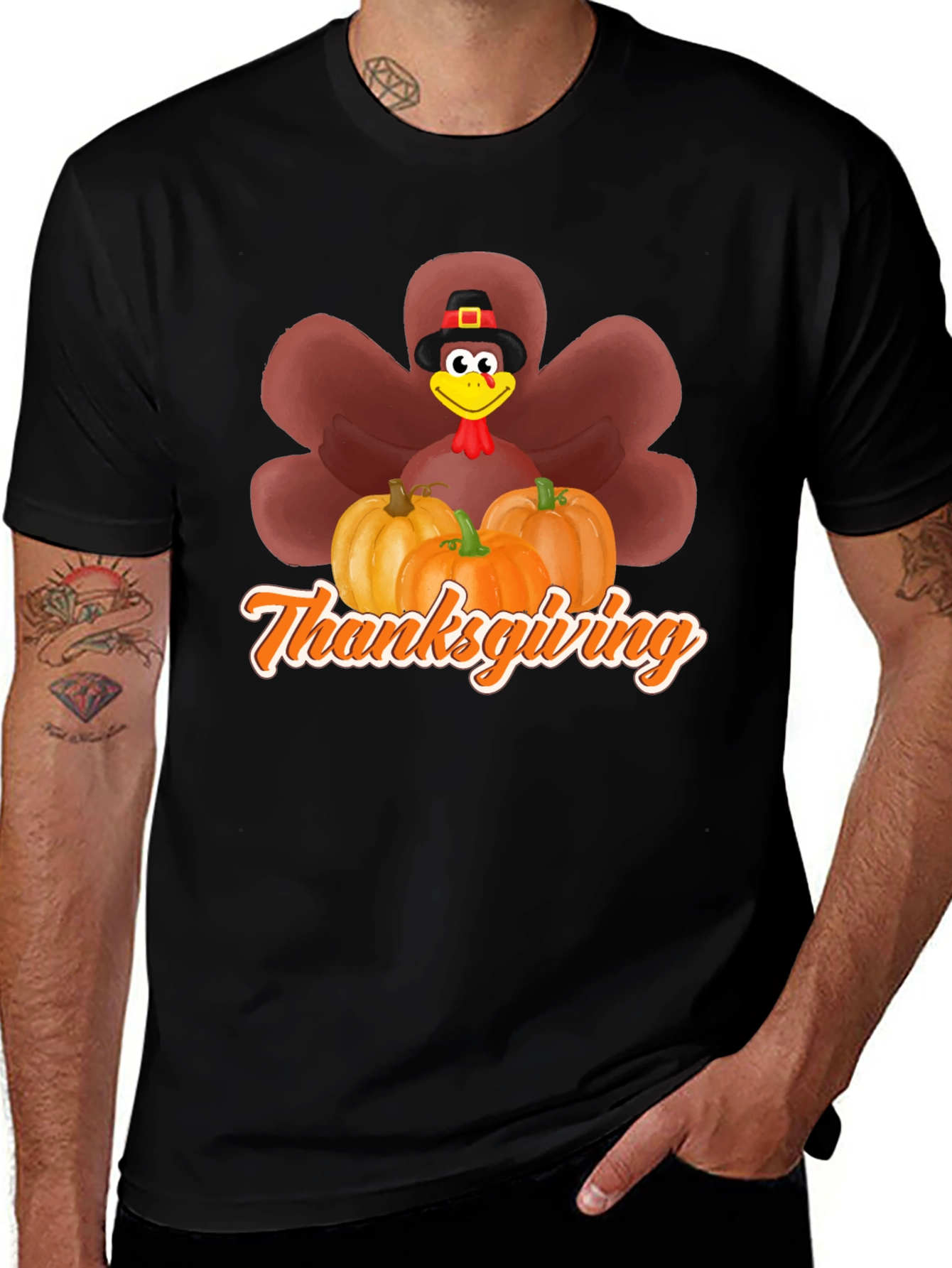 Thanksgiving Turkey Pumpkin T-Shirt
