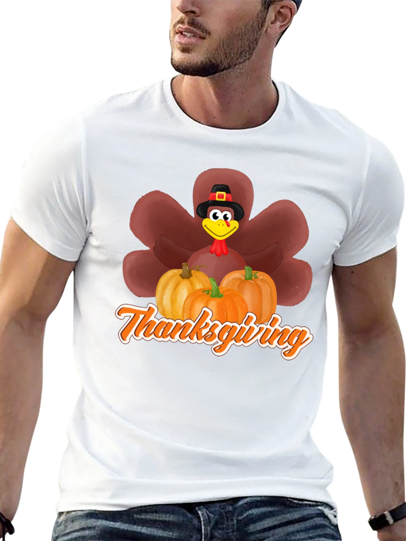 Thanksgiving Turkey Pumpkin T-Shirt