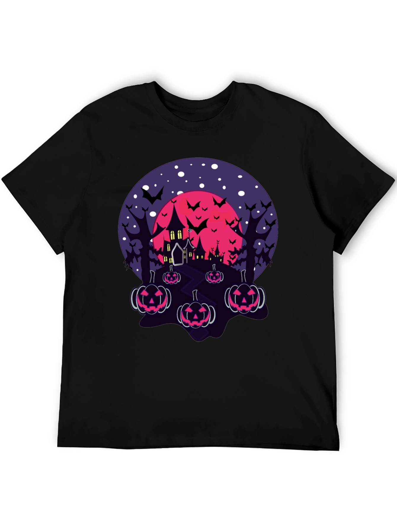 Halloween Haunted House Pumpkin T-Shirt