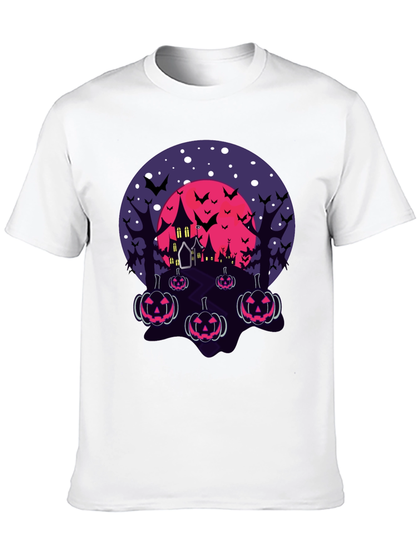 Halloween Haunted House Pumpkin T-Shirt