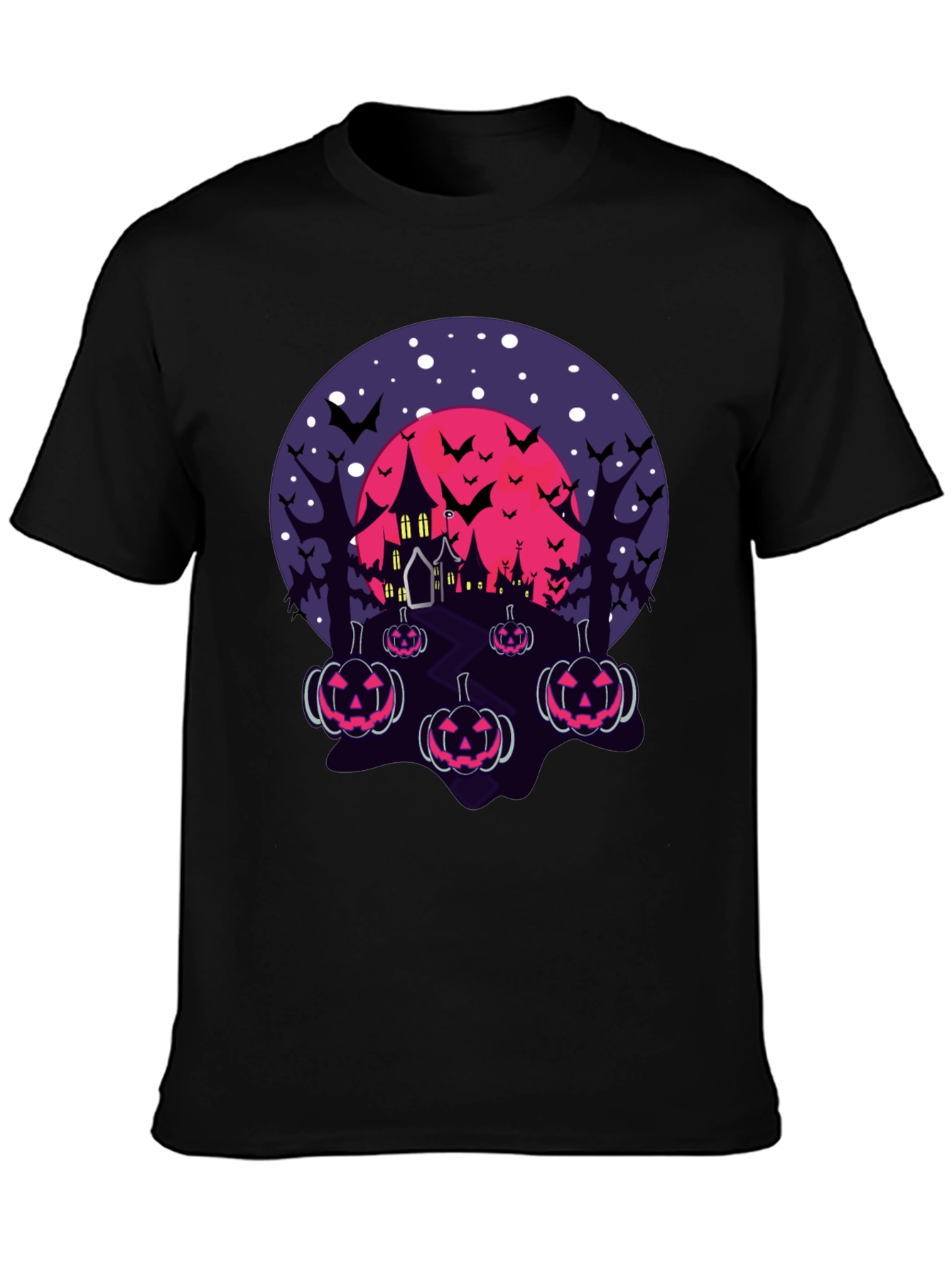 Halloween Haunted House Pumpkin T-Shirt