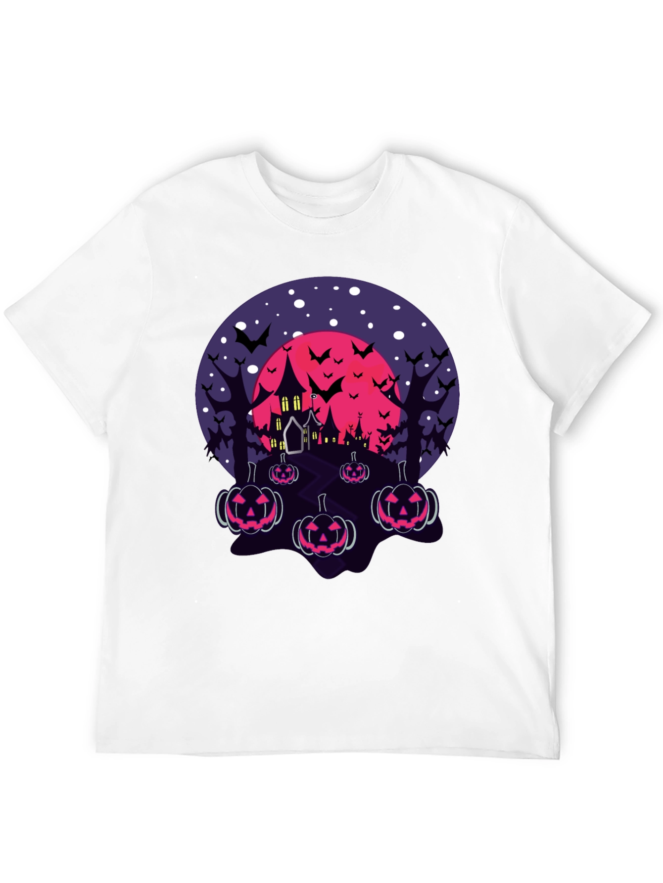 Halloween Haunted House Pumpkin T-Shirt