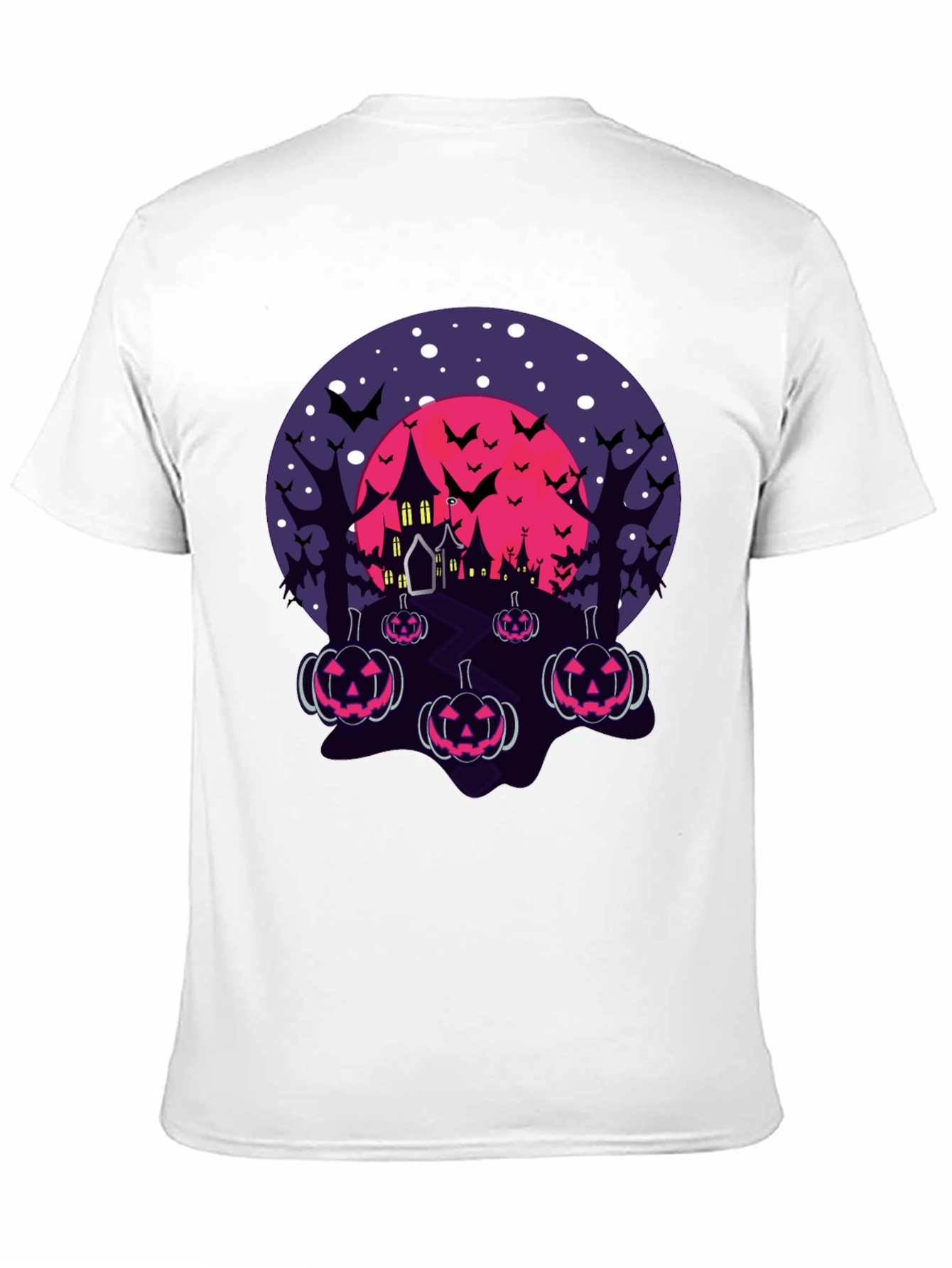 Halloween Haunted House Pumpkin T-Shirt