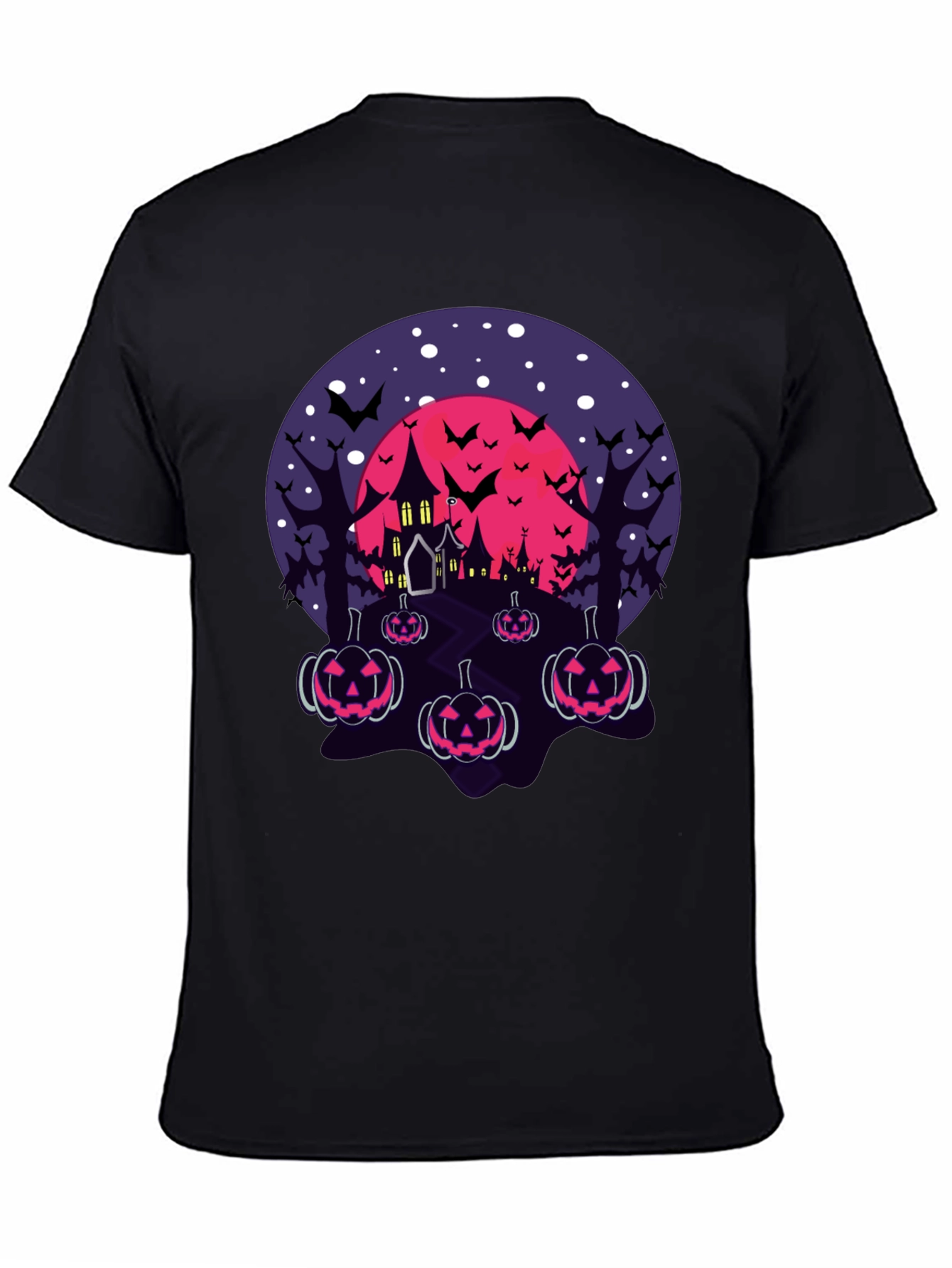 Halloween Haunted House Pumpkin T-Shirt