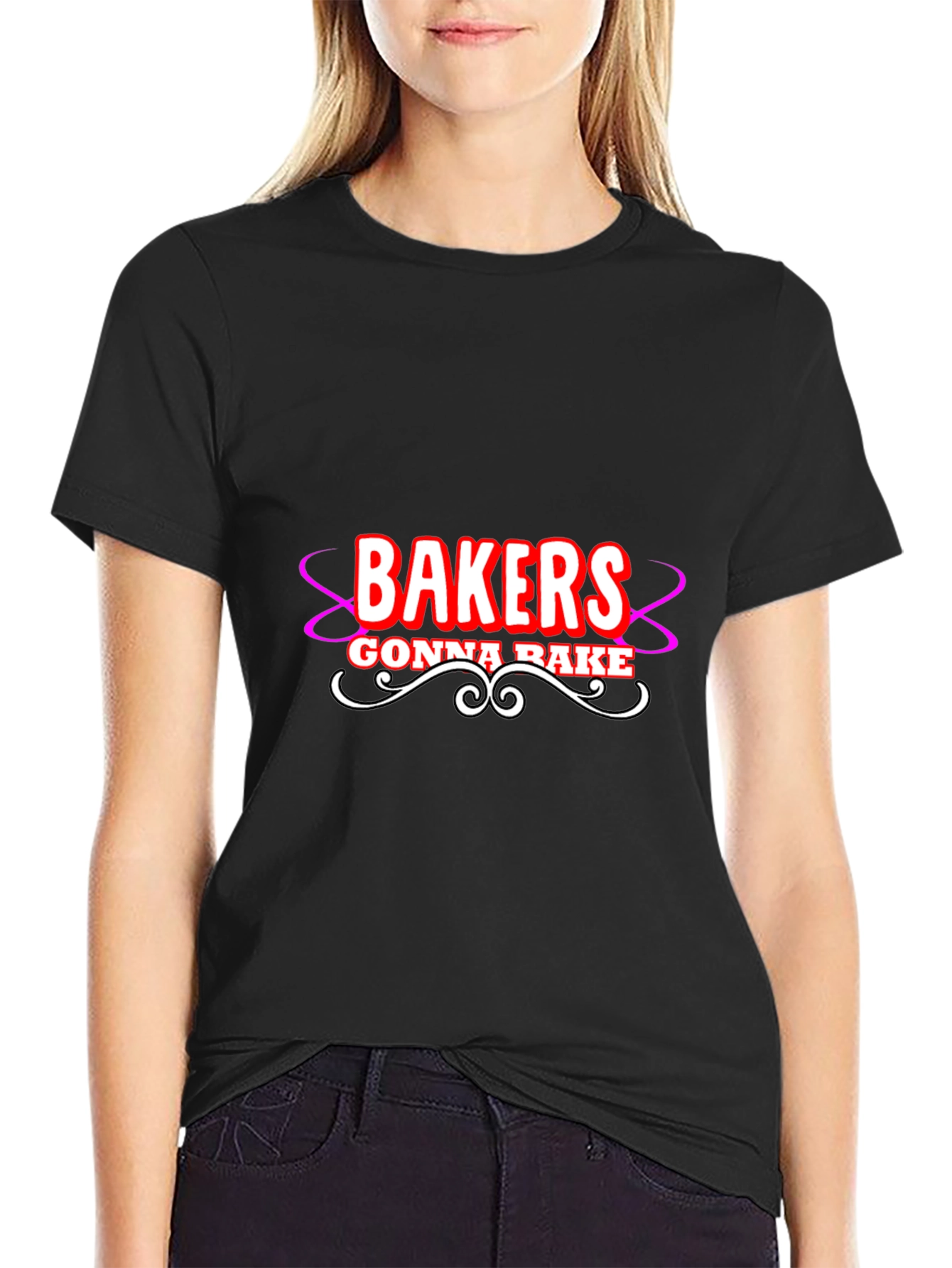 Bakers Gonna Bake Graphic T-Shirt - Black Cotton Tee