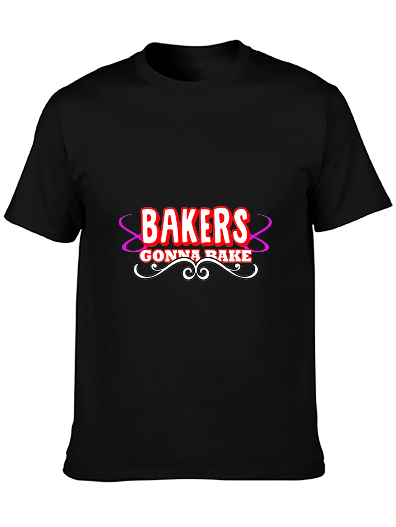 Bakers Gonna Bake Graphic T-Shirt - Black Cotton Tee