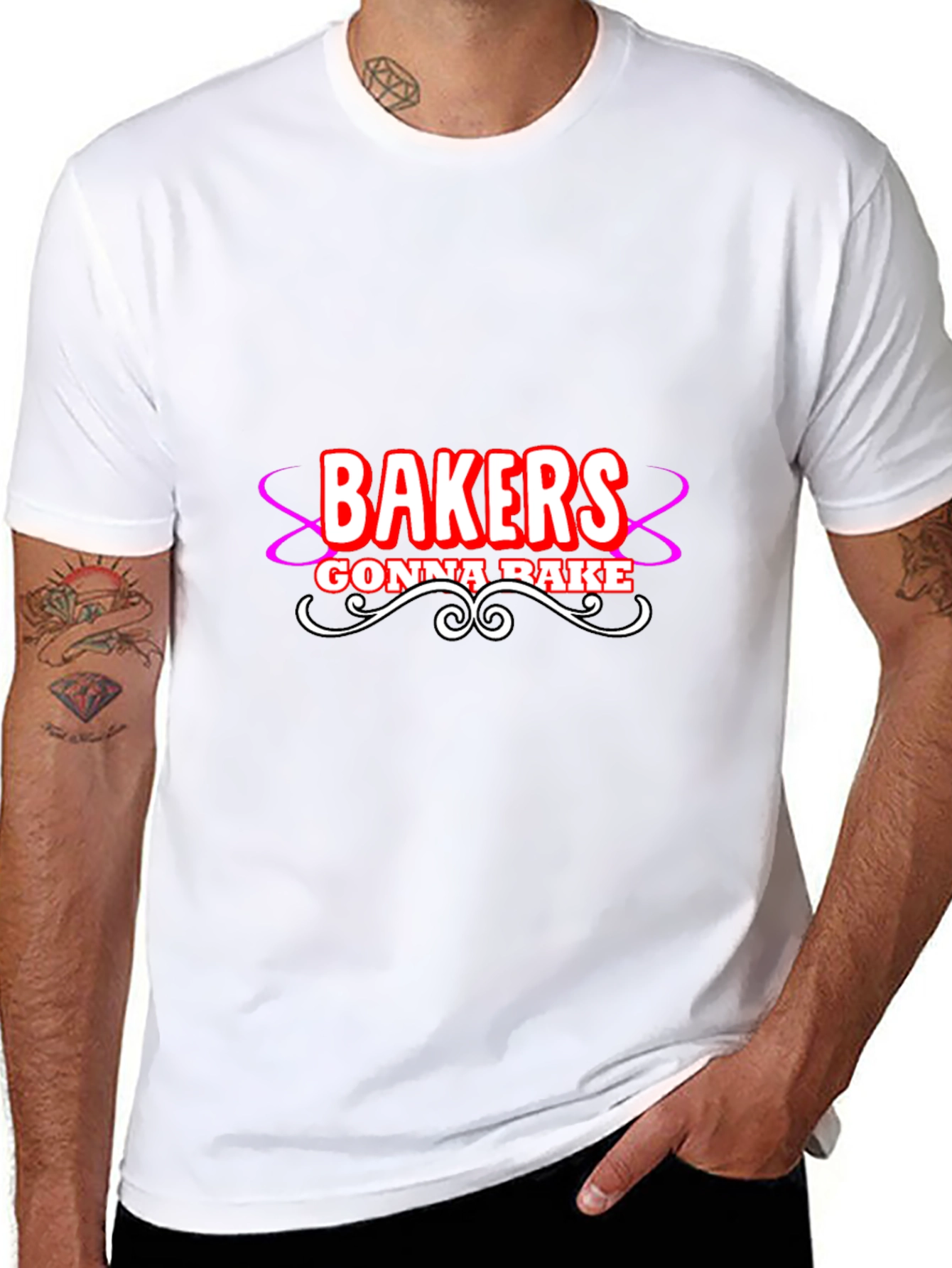 Bakers Gonna Bake Graphic T-Shirt - Black Cotton Tee