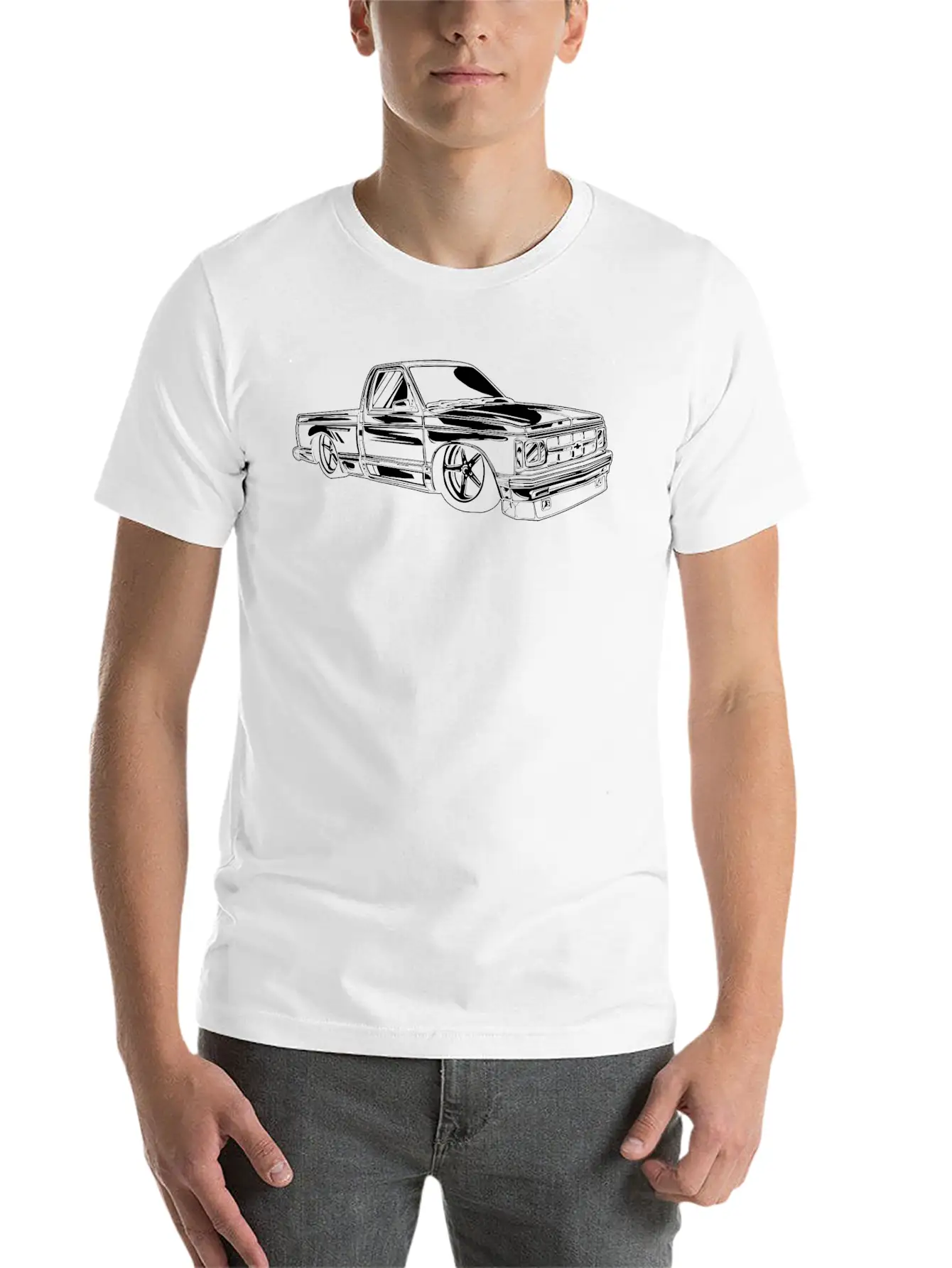 S10 Front Quarter Design Unisex Casual T-Shirt – Clean Design For Daily Comfort