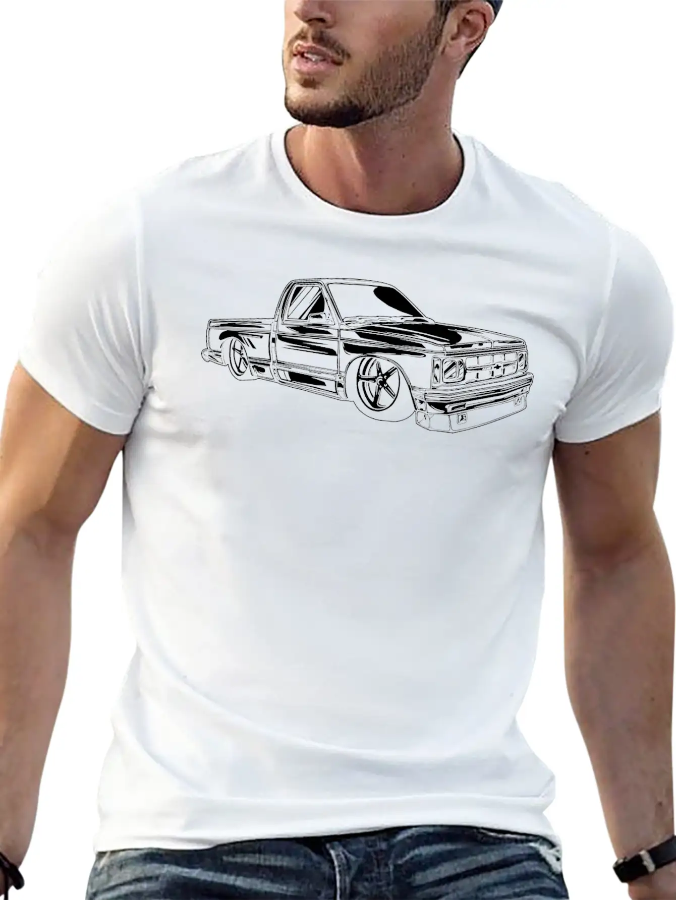 S10 Front Quarter Design Unisex Casual T-Shirt – Clean Design For Daily Comfort