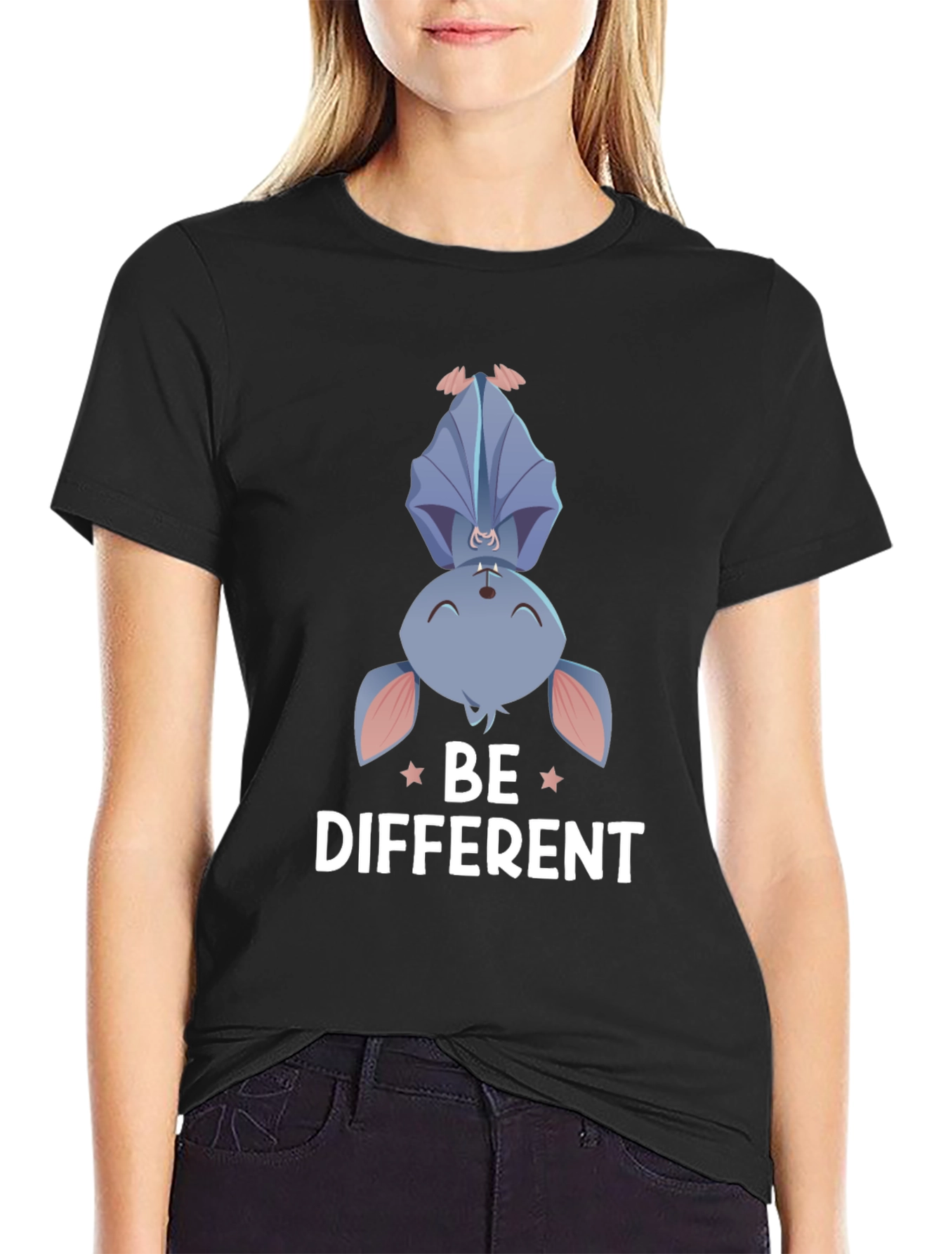 Be Different Bat Graphic T-Shirt