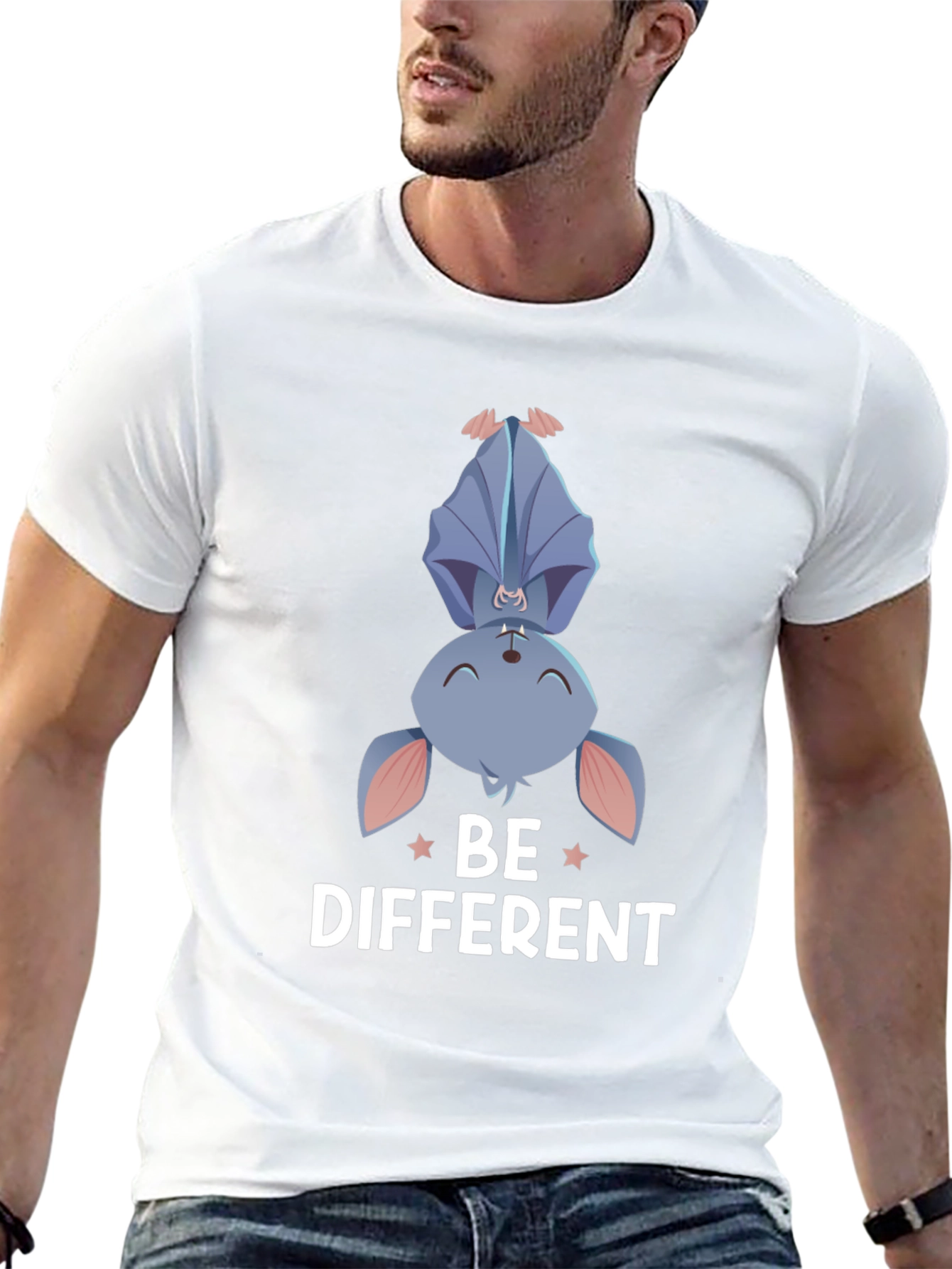 Be Different Bat Graphic T-Shirt