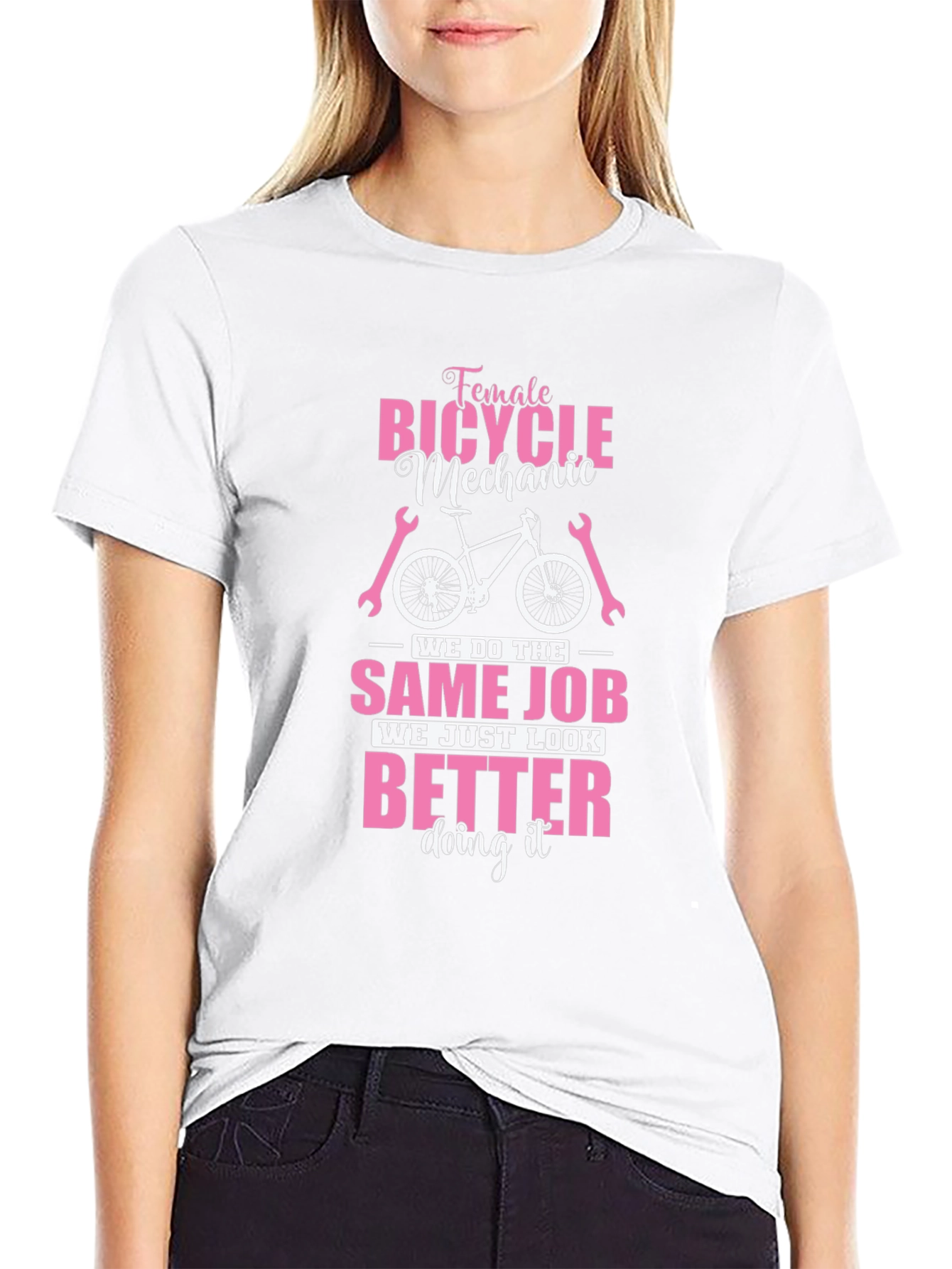 Female Bicycle Mechanic T-Shirt