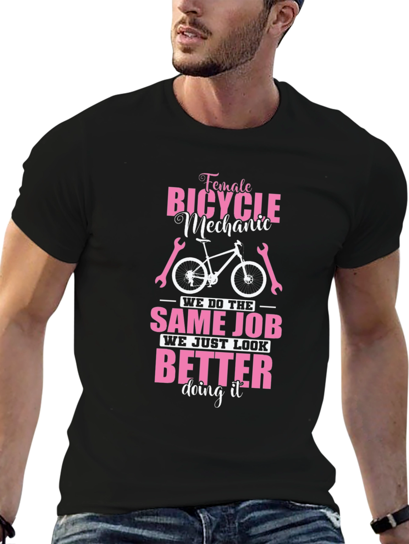 Female Bicycle Mechanic T-Shirt