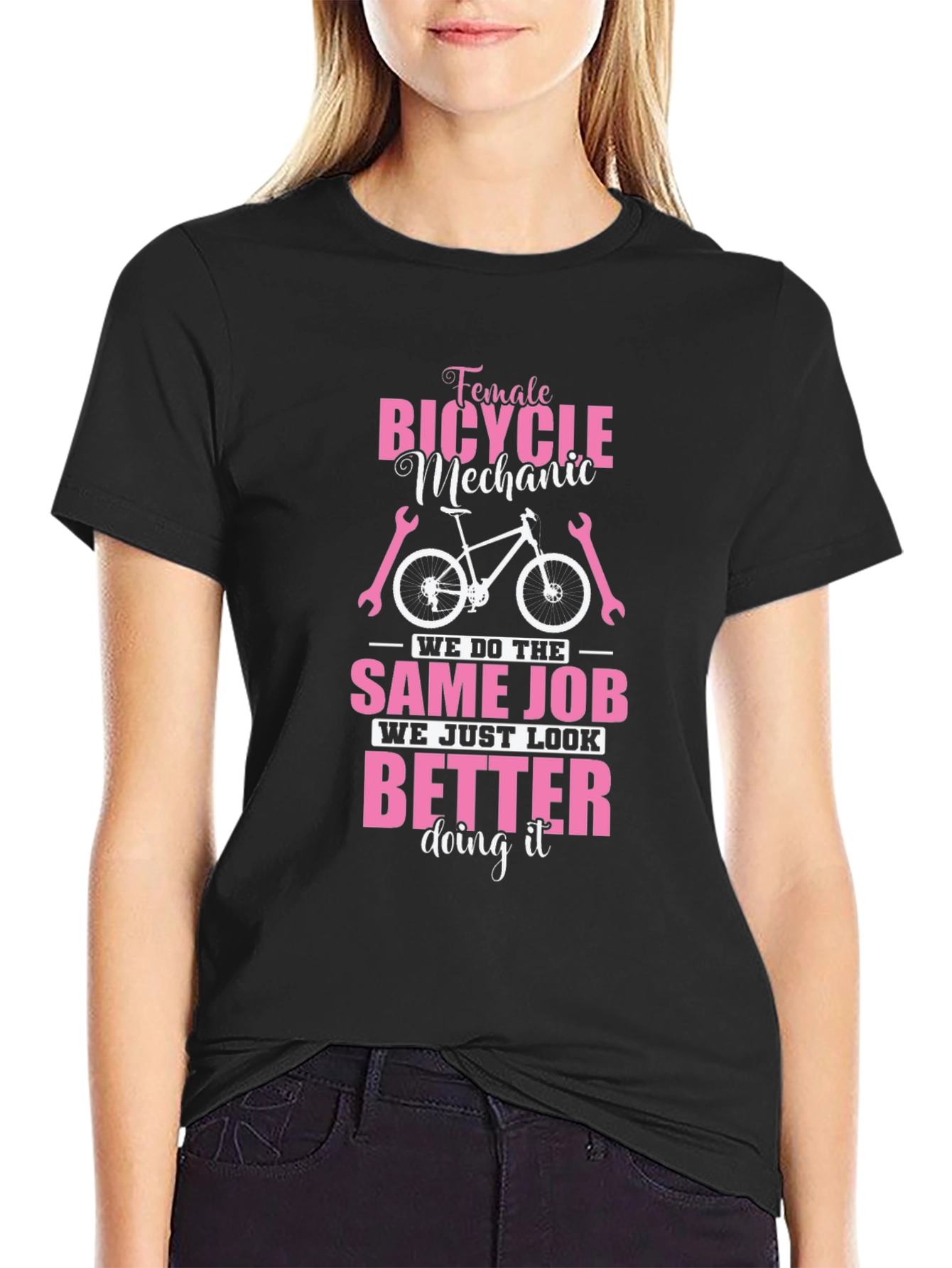 Female Bicycle Mechanic T-Shirt