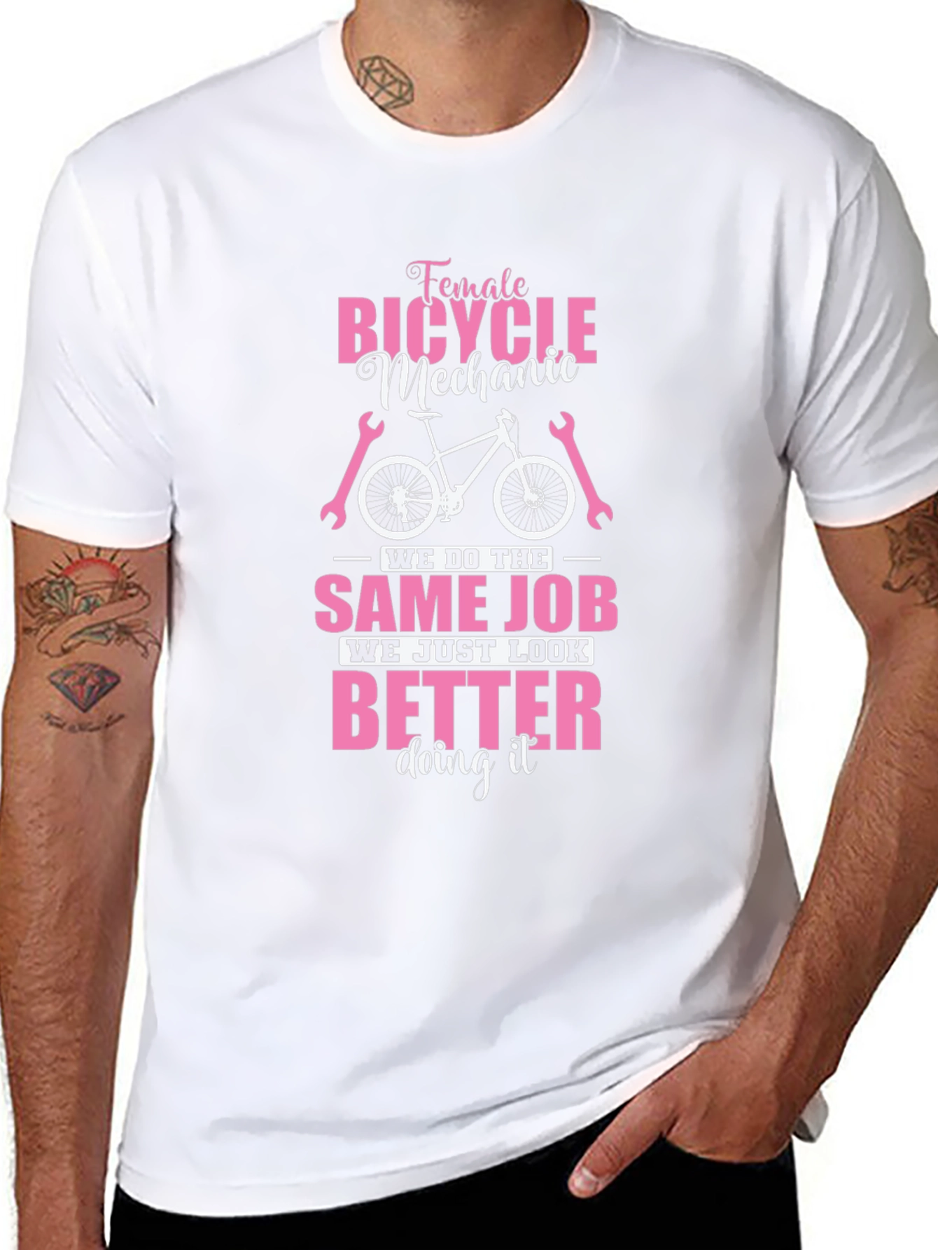Female Bicycle Mechanic T-Shirt