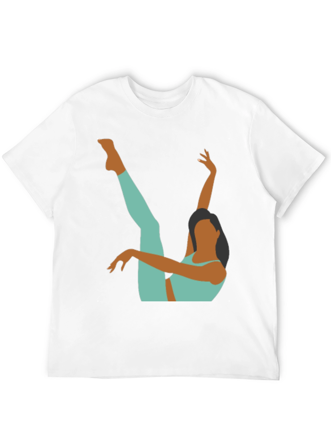 Yoga Pose Graphic Tee - Black