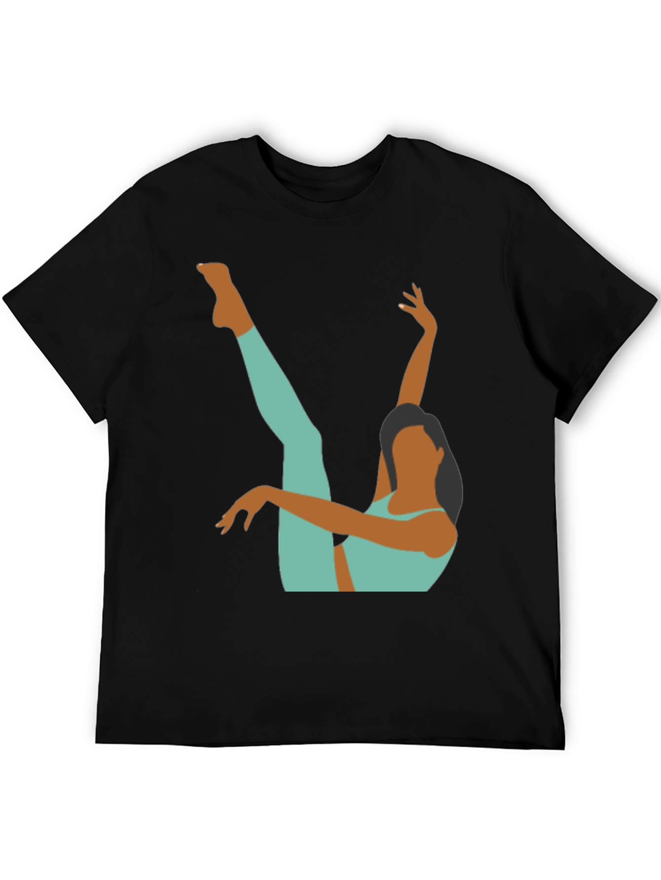 Yoga Pose Graphic Tee - Black