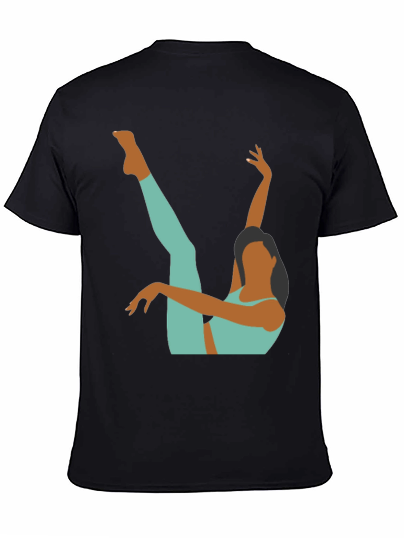 Yoga Pose Graphic Tee - Black