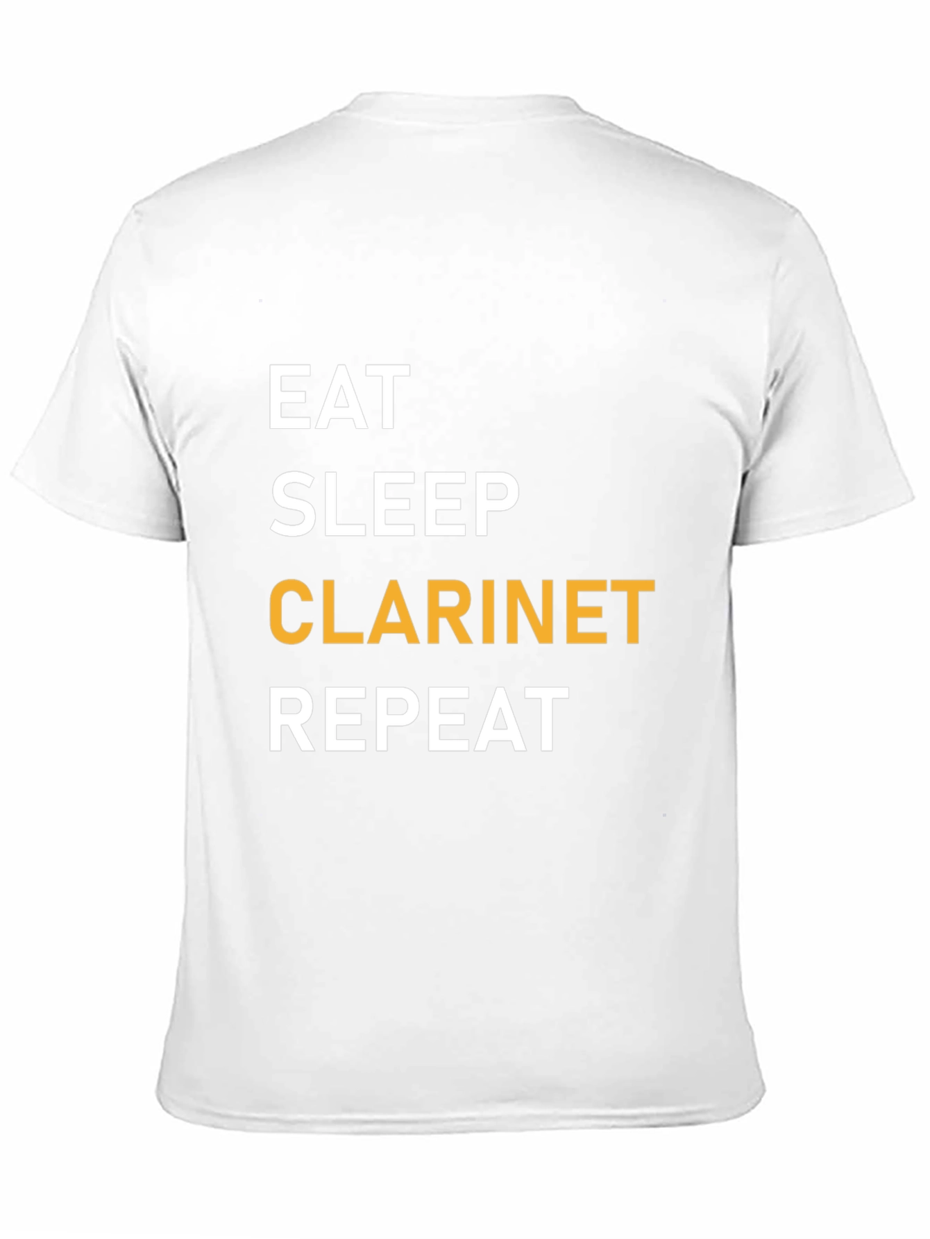 Eat Sleep Clarinet Repeat Black T-Shirt