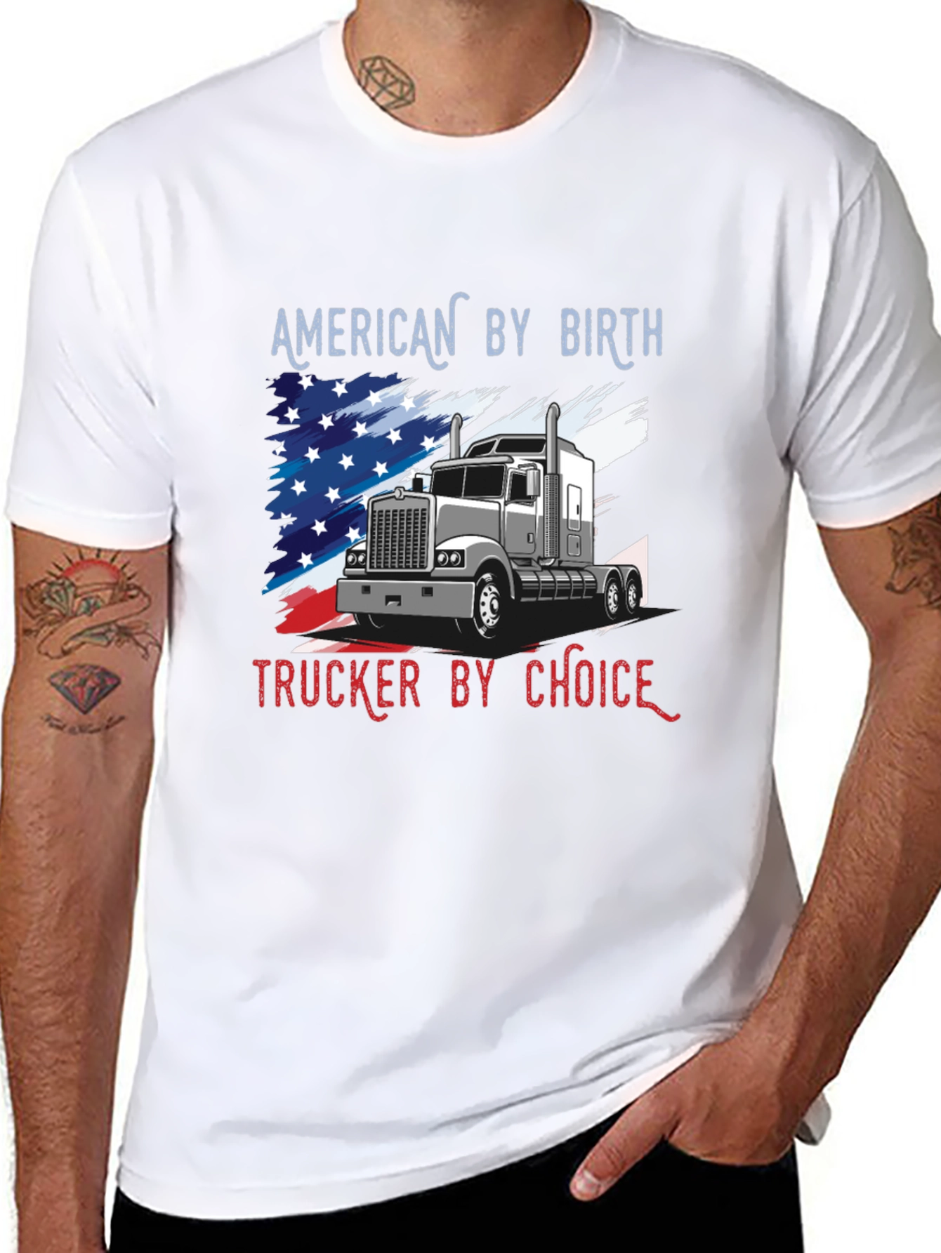 American Trucker T-Shirt - By Birth By Choice