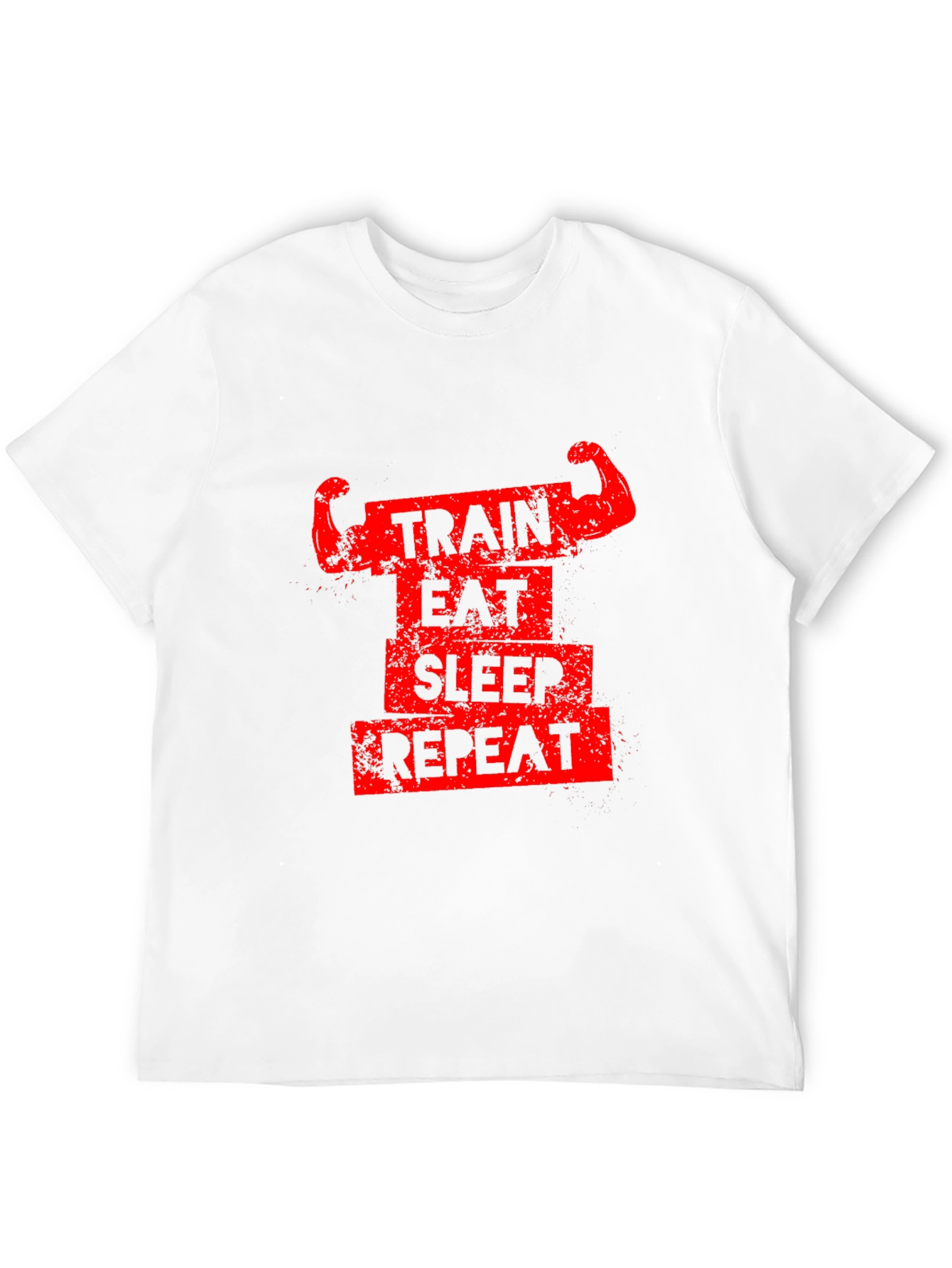 Train Eat Sleep Repeat Black Graphic Tee