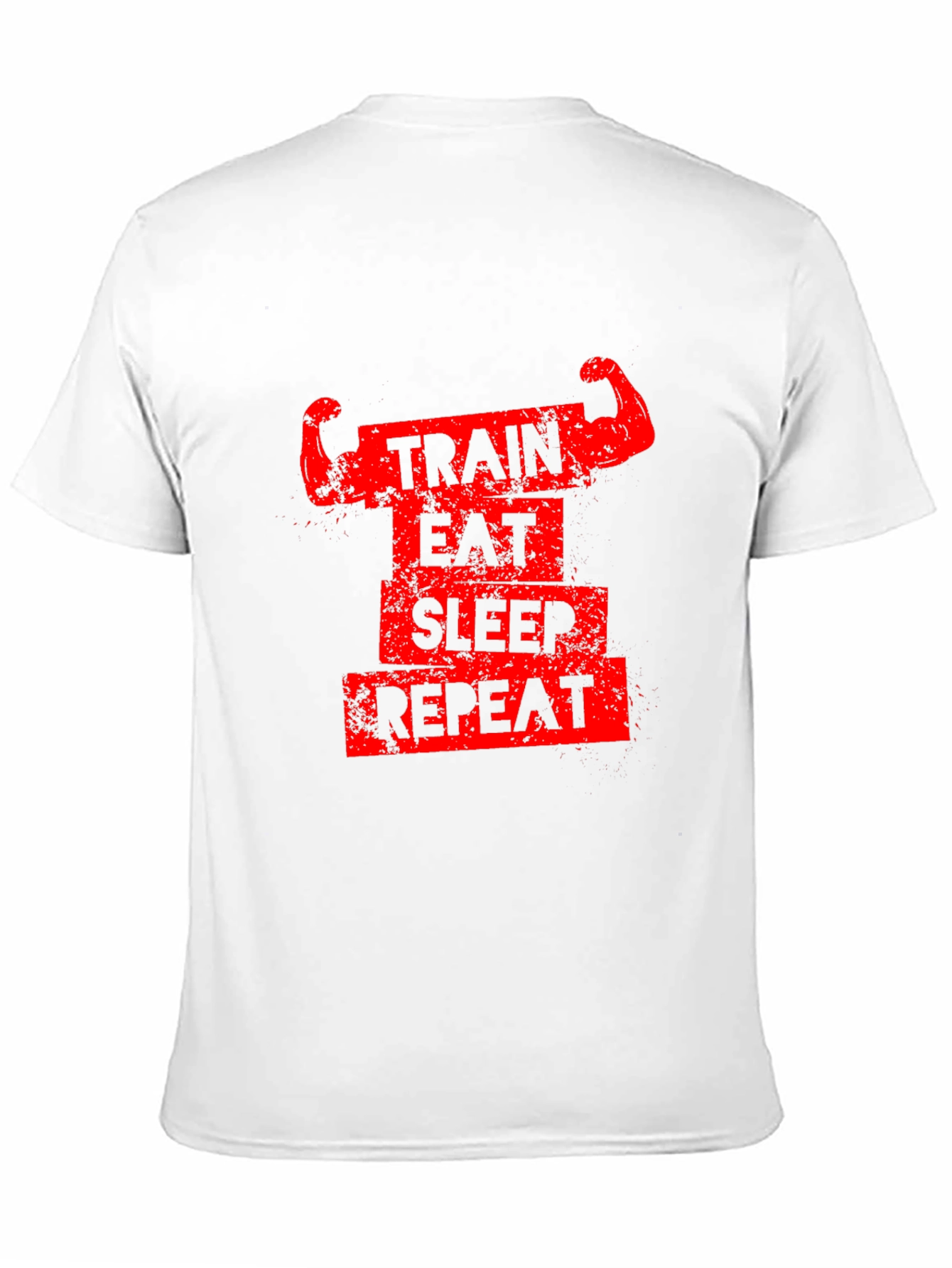 Train Eat Sleep Repeat Black Graphic Tee
