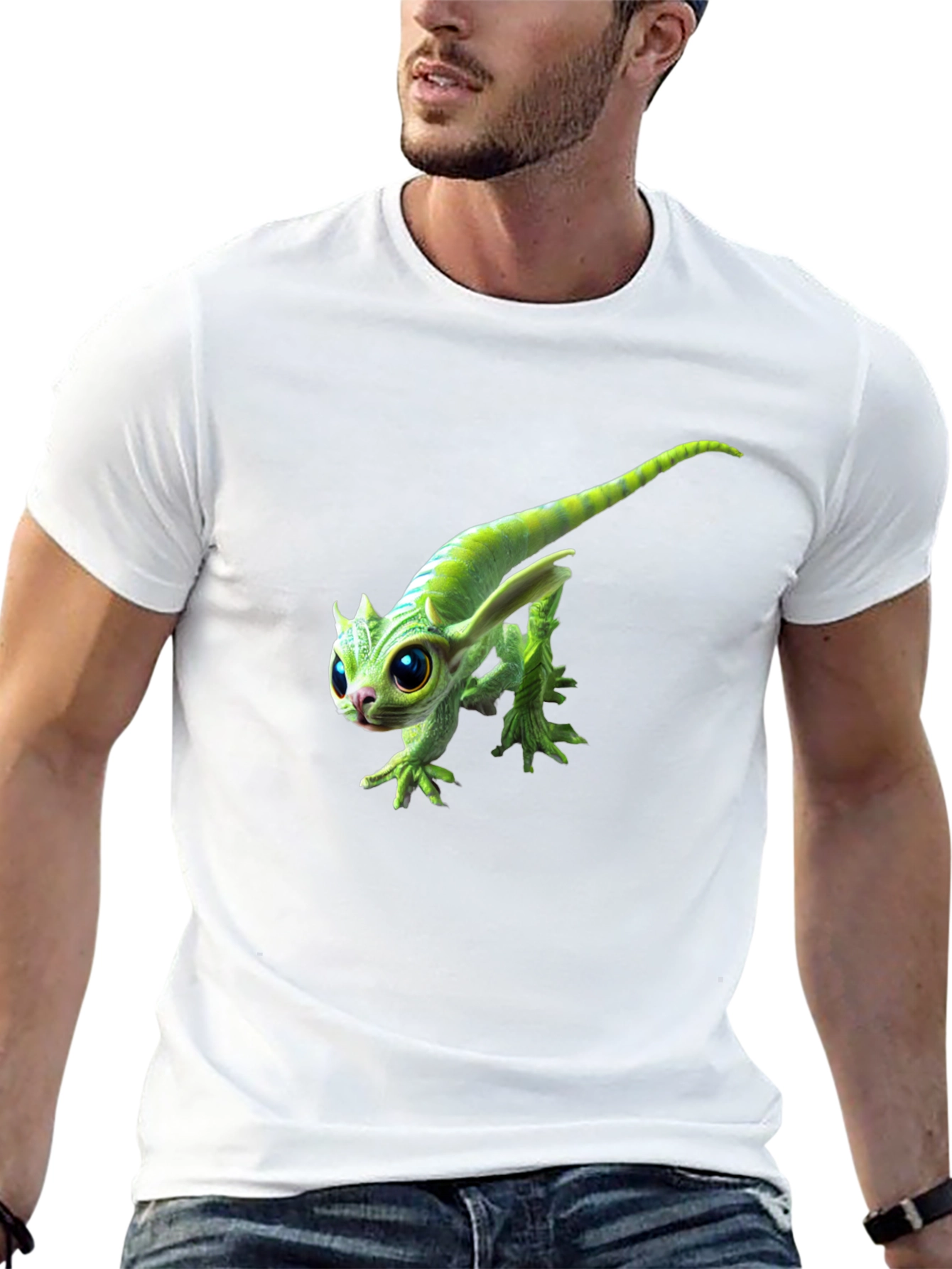 Cute Alien Creature Graphic T-Shirt
