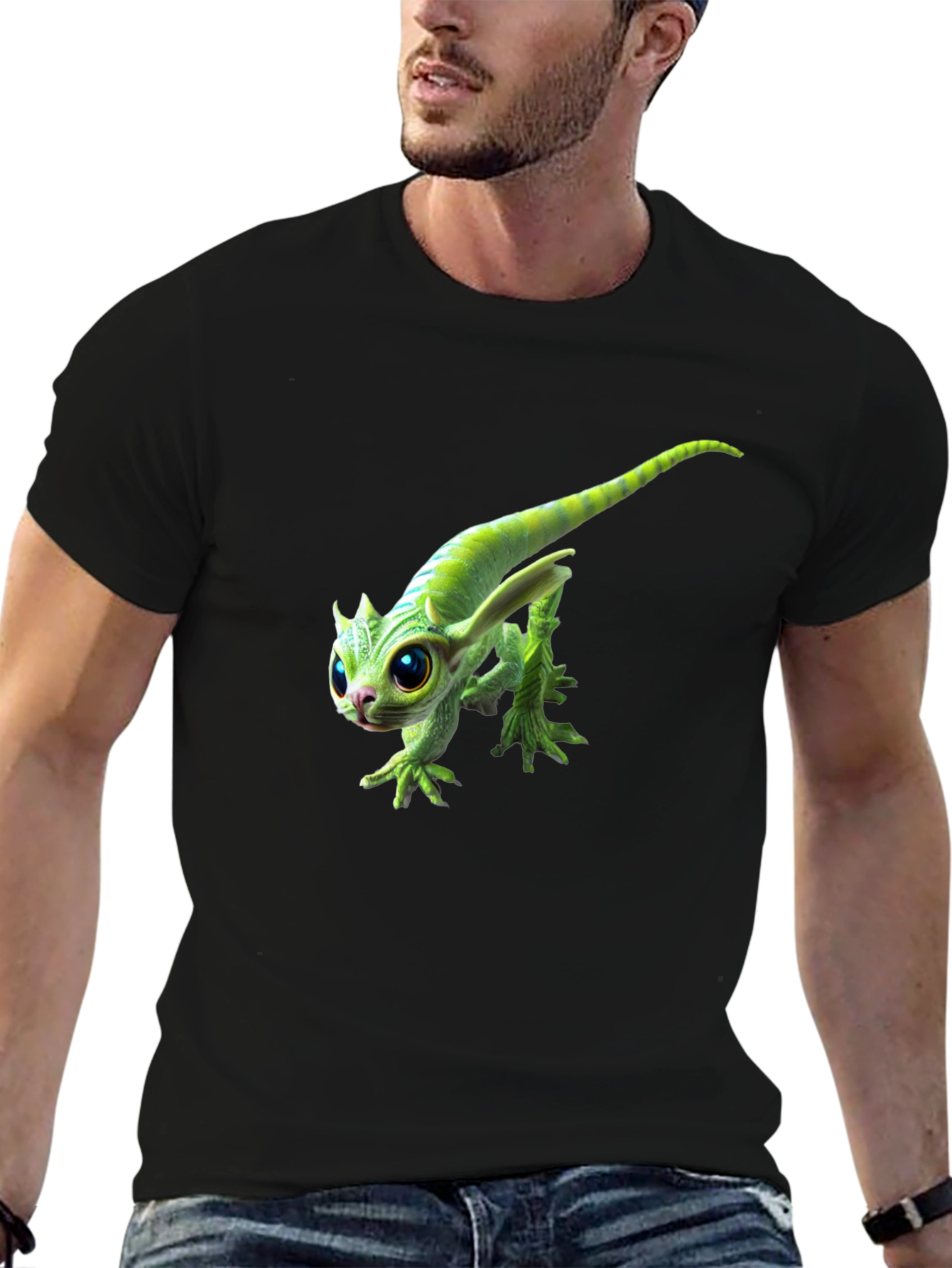 Cute Alien Creature Graphic T-Shirt