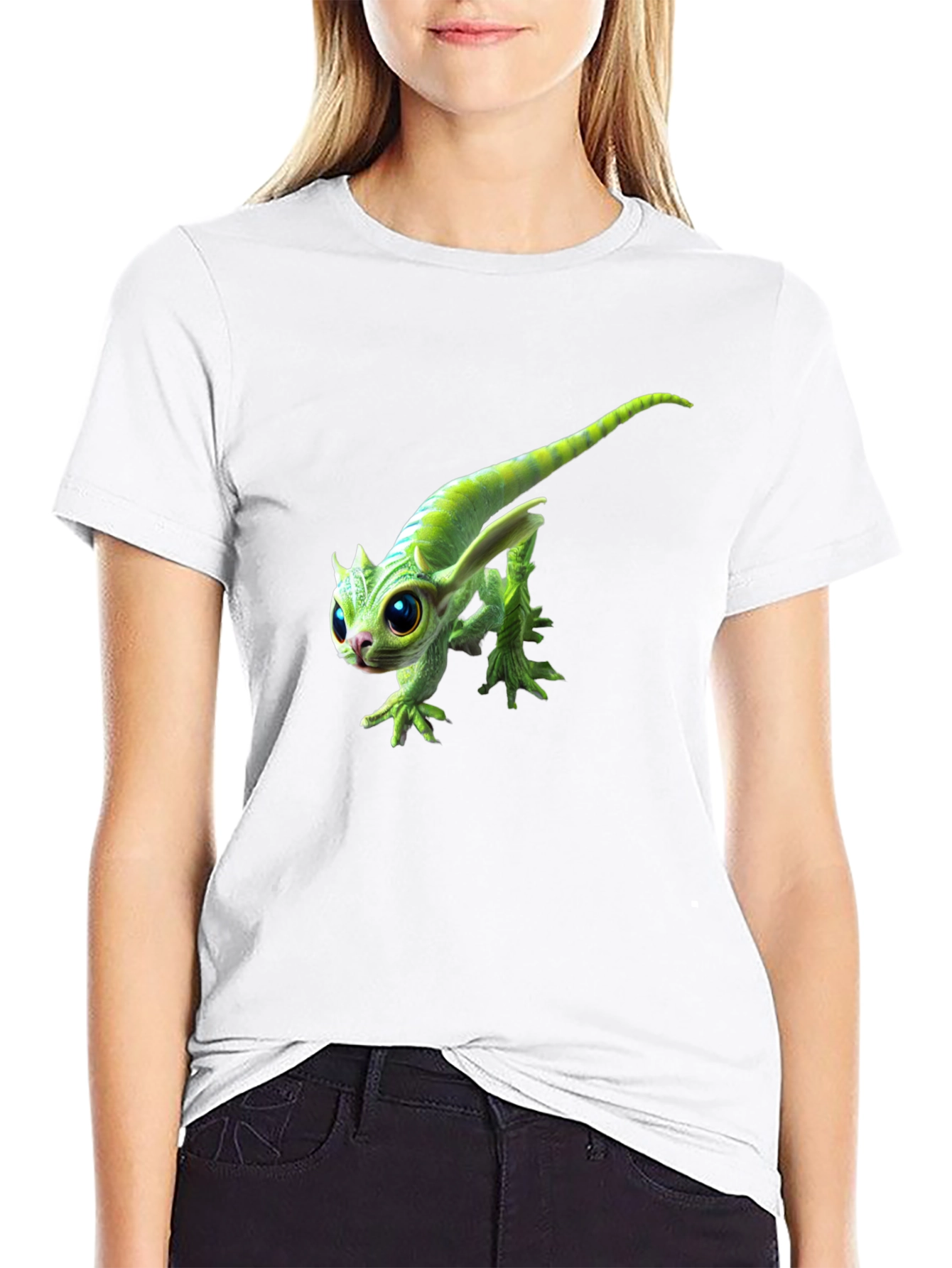 Cute Alien Creature Graphic T-Shirt