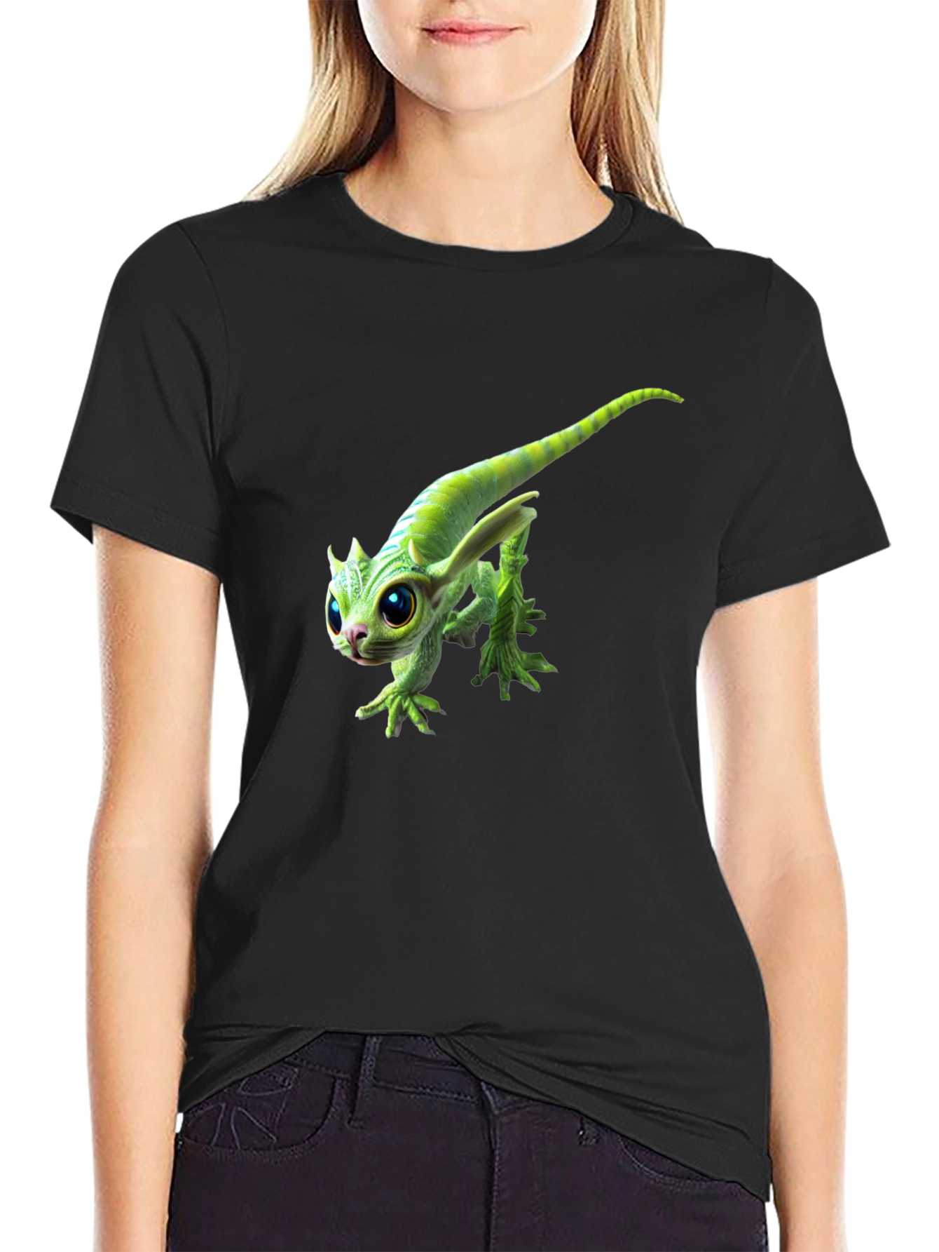 Cute Alien Creature Graphic T-Shirt