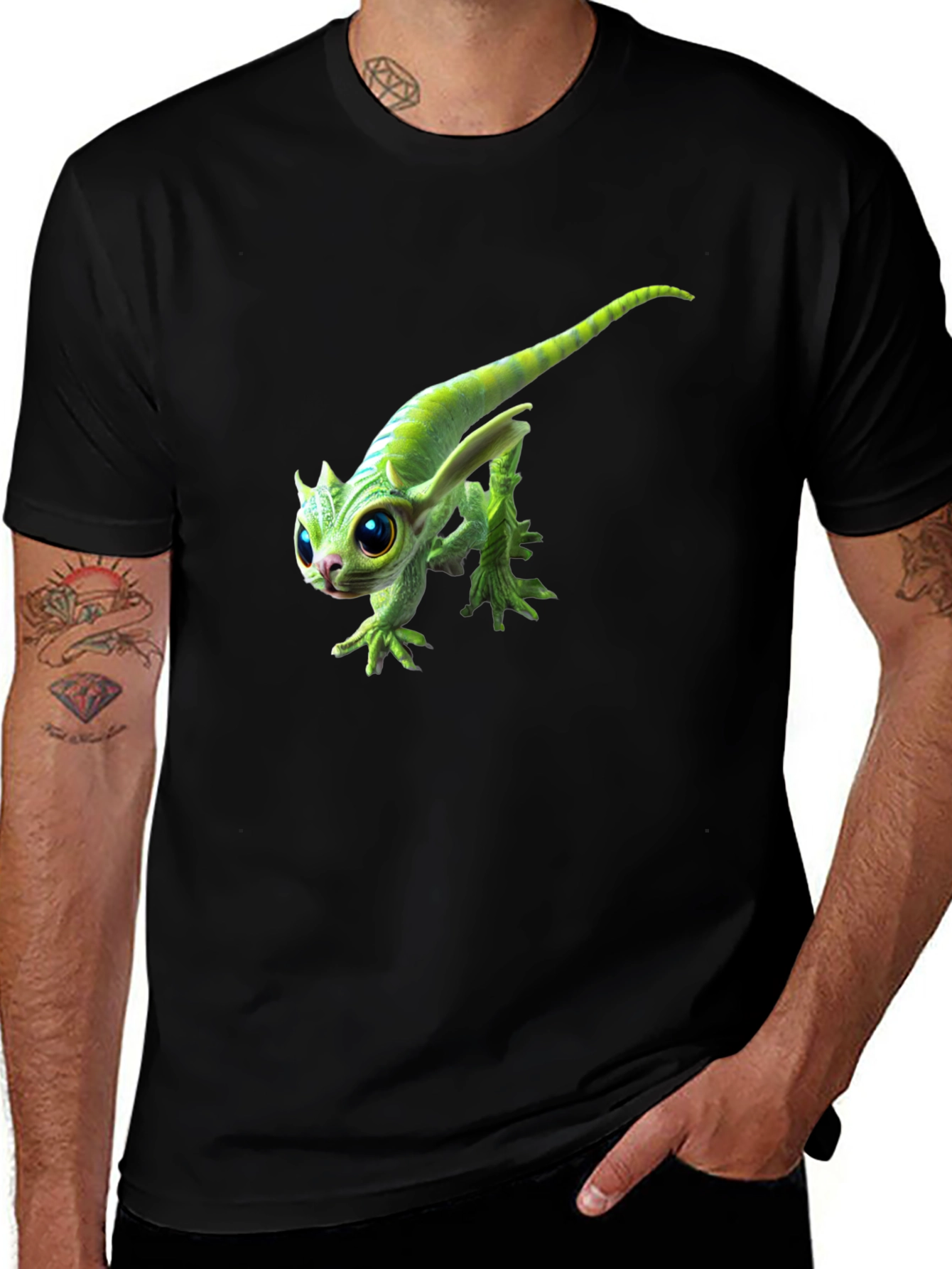 Cute Alien Creature Graphic T-Shirt