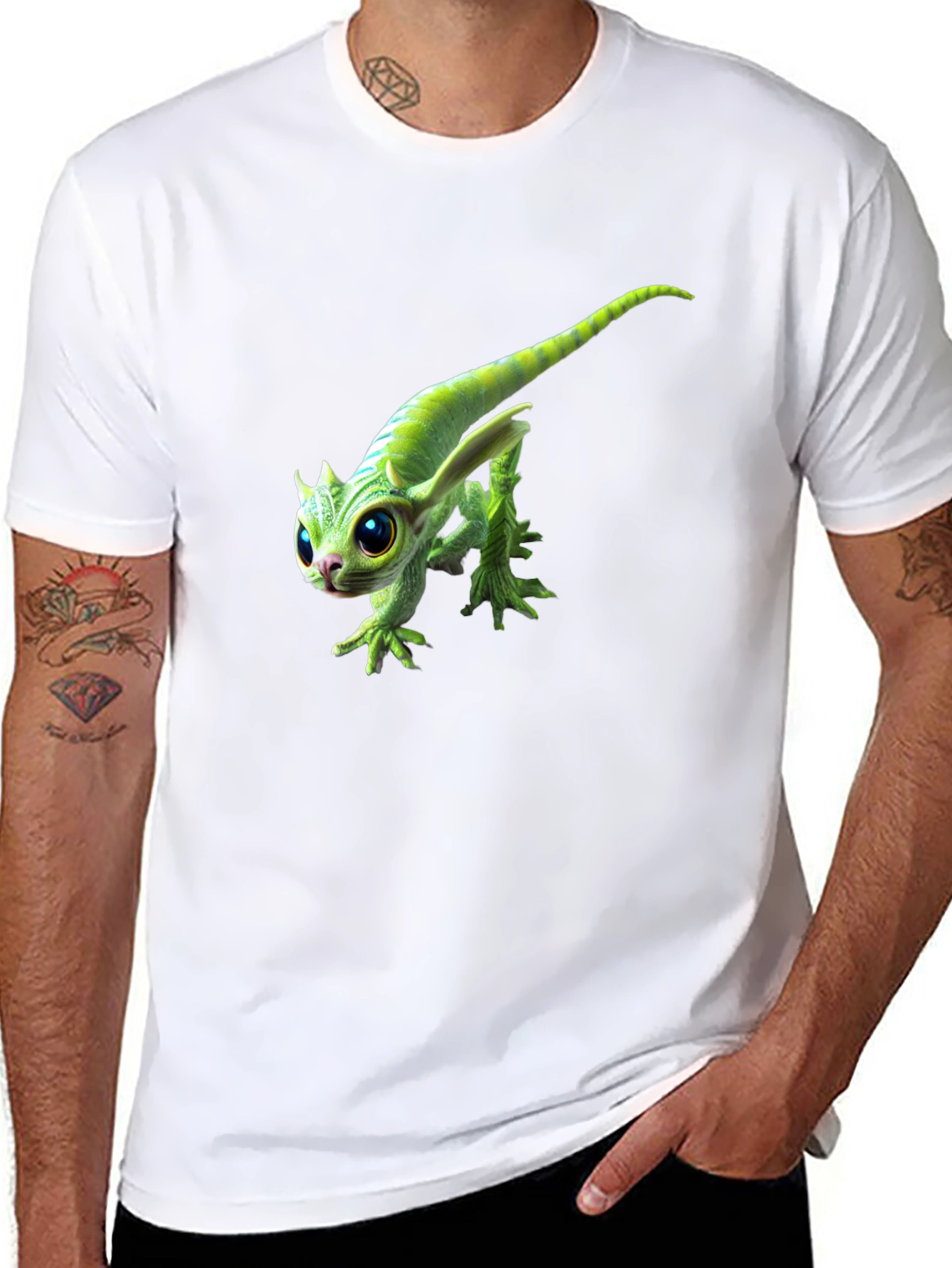 Cute Alien Creature Graphic T-Shirt