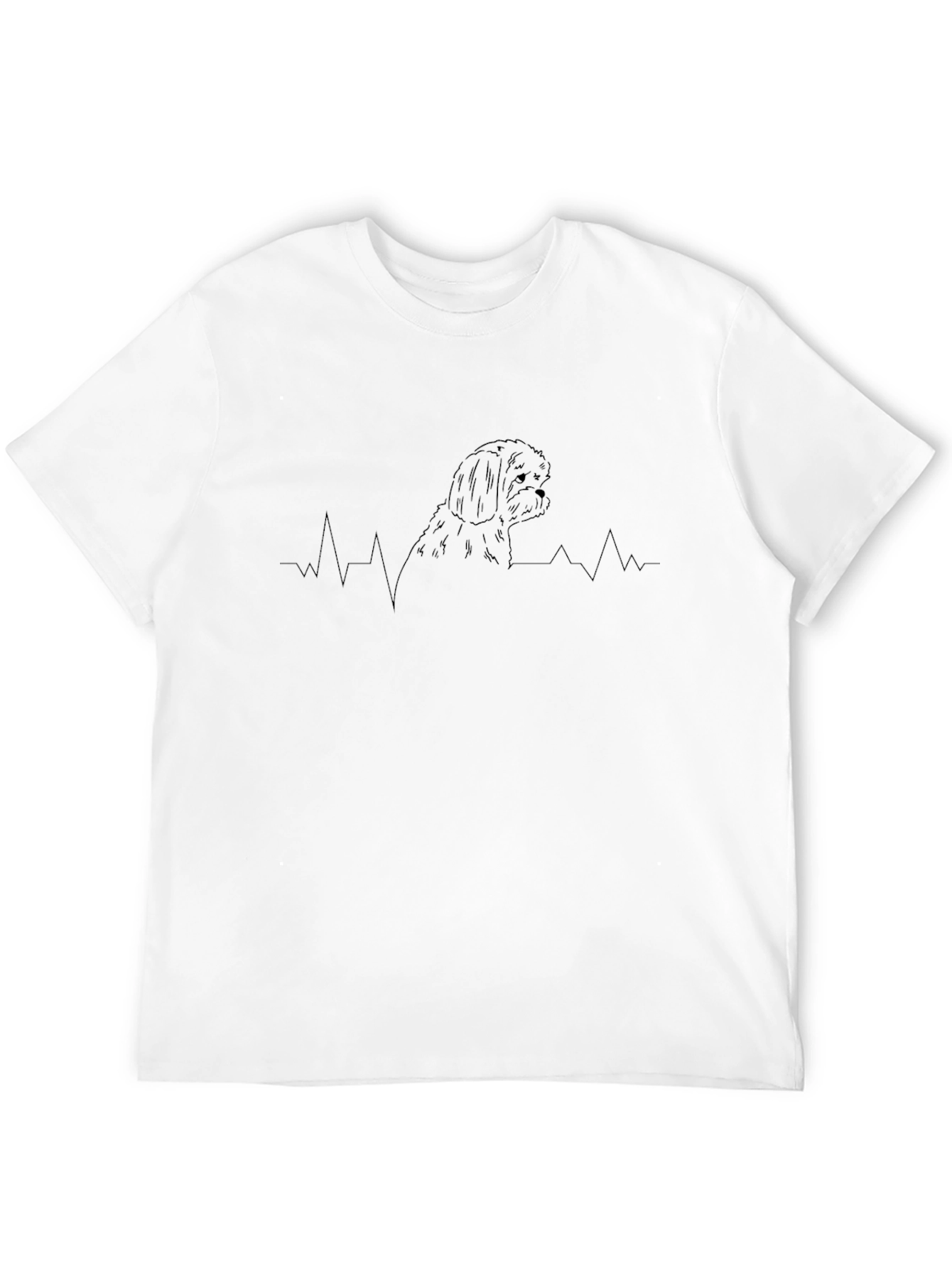 Heartbeat Shih Tzu Tee - Unisex Graphic T-Shirt