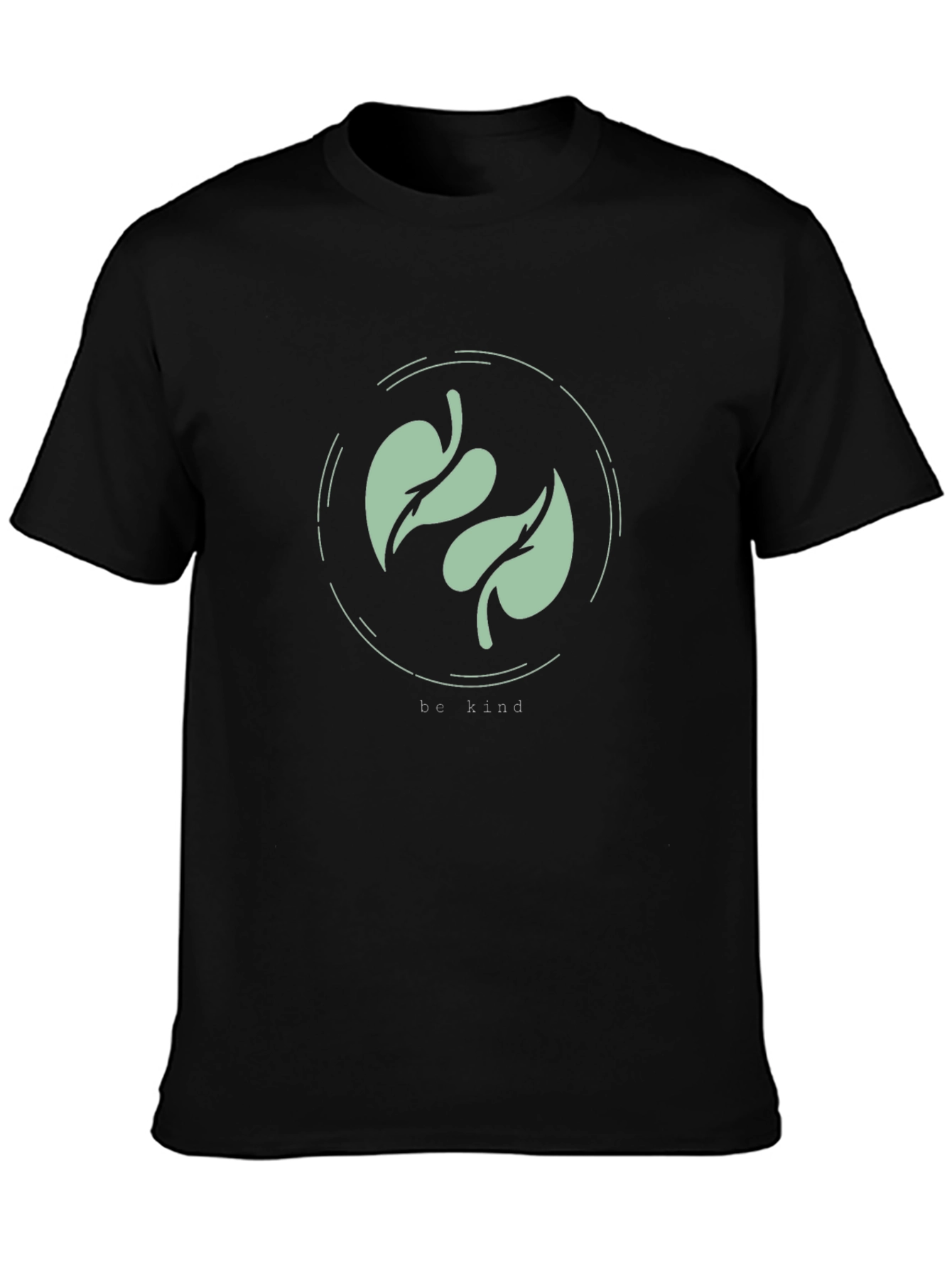 Be Kind Leaf Graphic Tee - Eco-Friendly Fashion