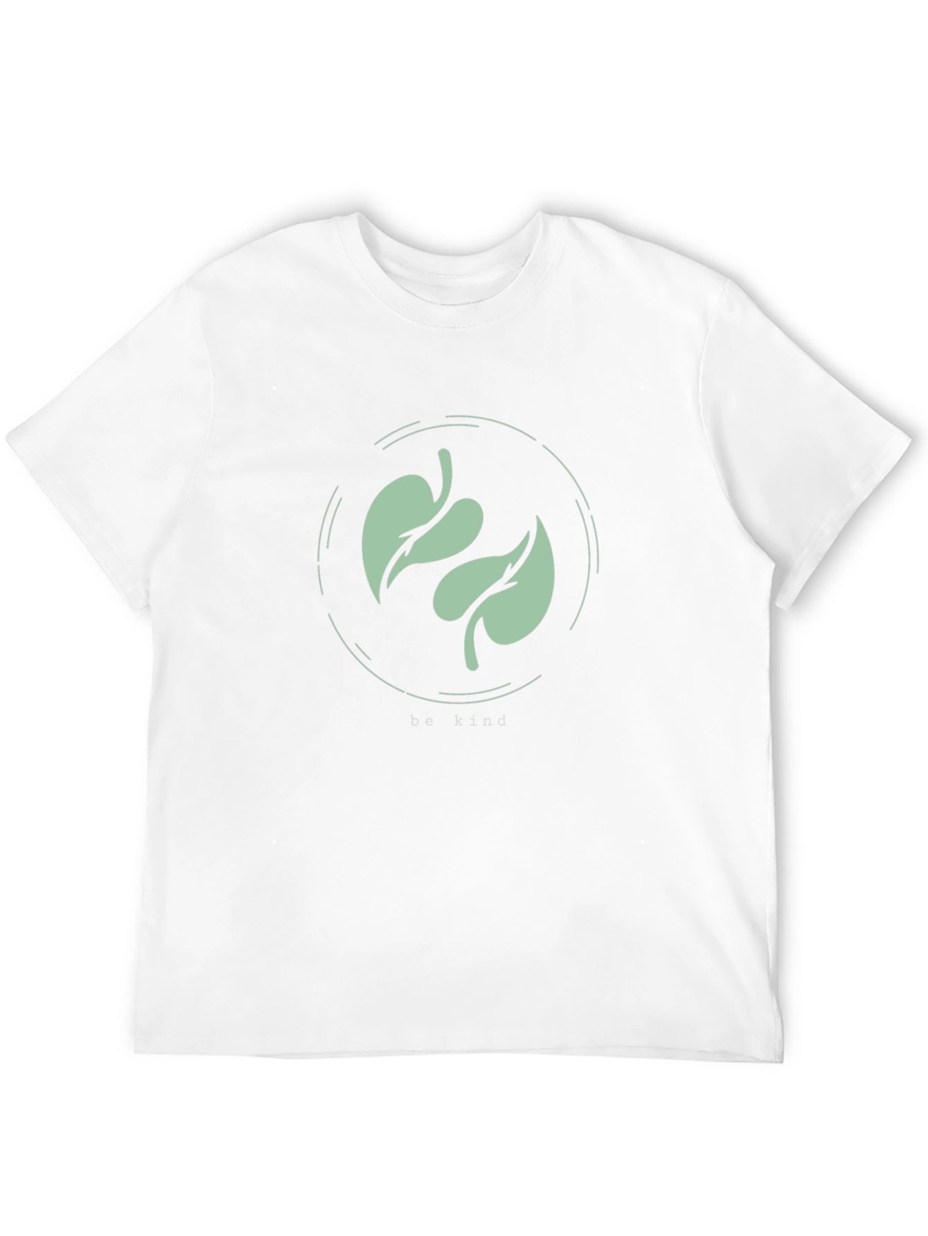 Be Kind Leaf Graphic Tee - Eco-Friendly Fashion