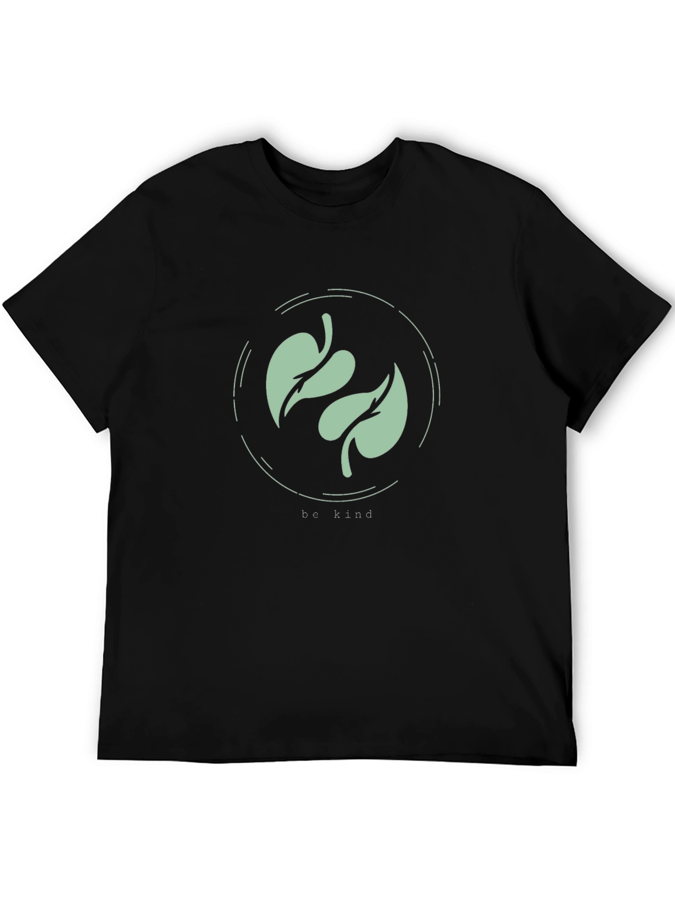 Be Kind Leaf Graphic Tee - Eco-Friendly Fashion
