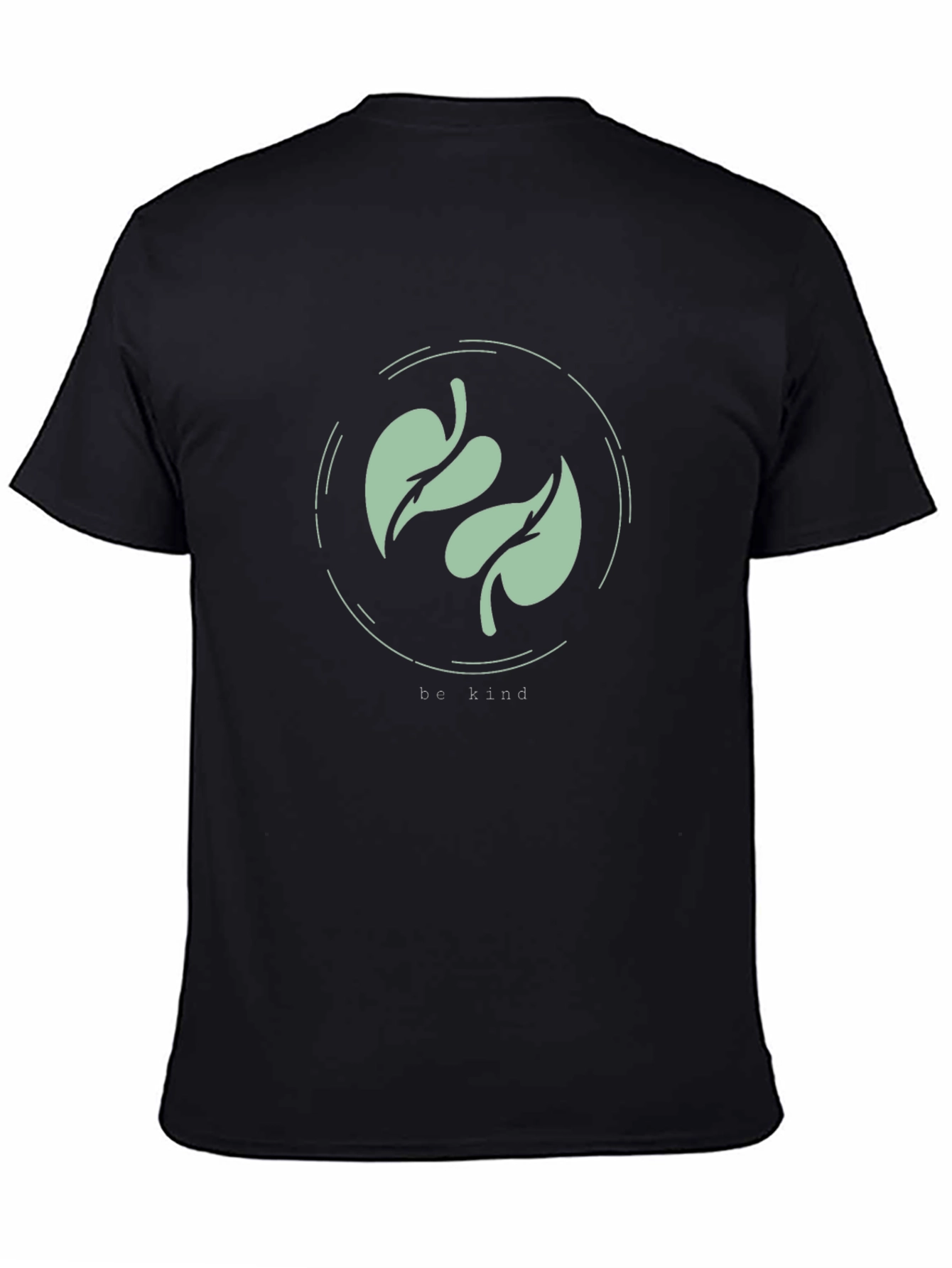 Be Kind Leaf Graphic Tee - Eco-Friendly Fashion