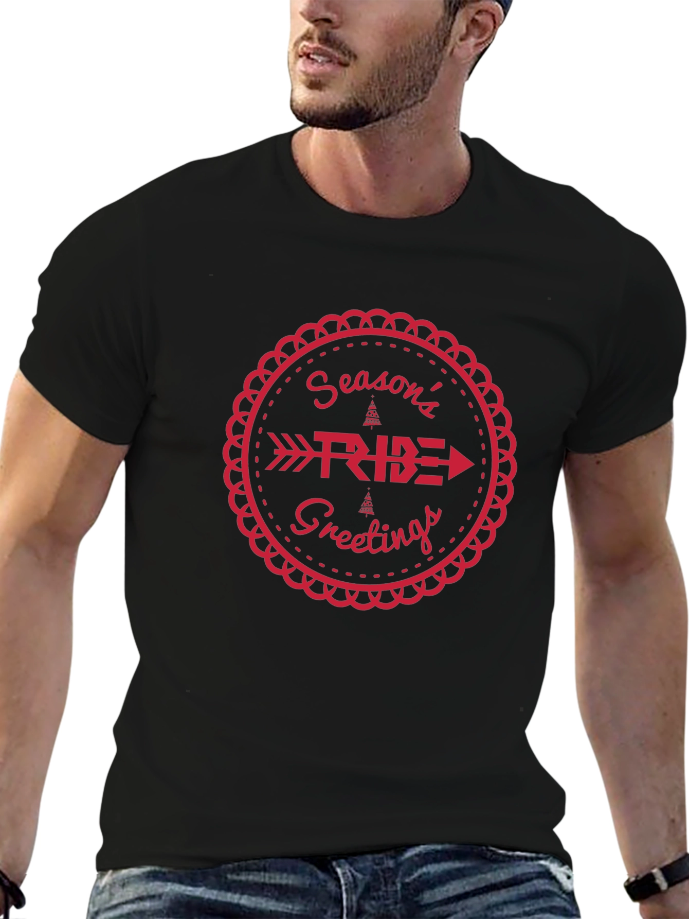 Festive Seasons Ride Greetings Graphic Tee
