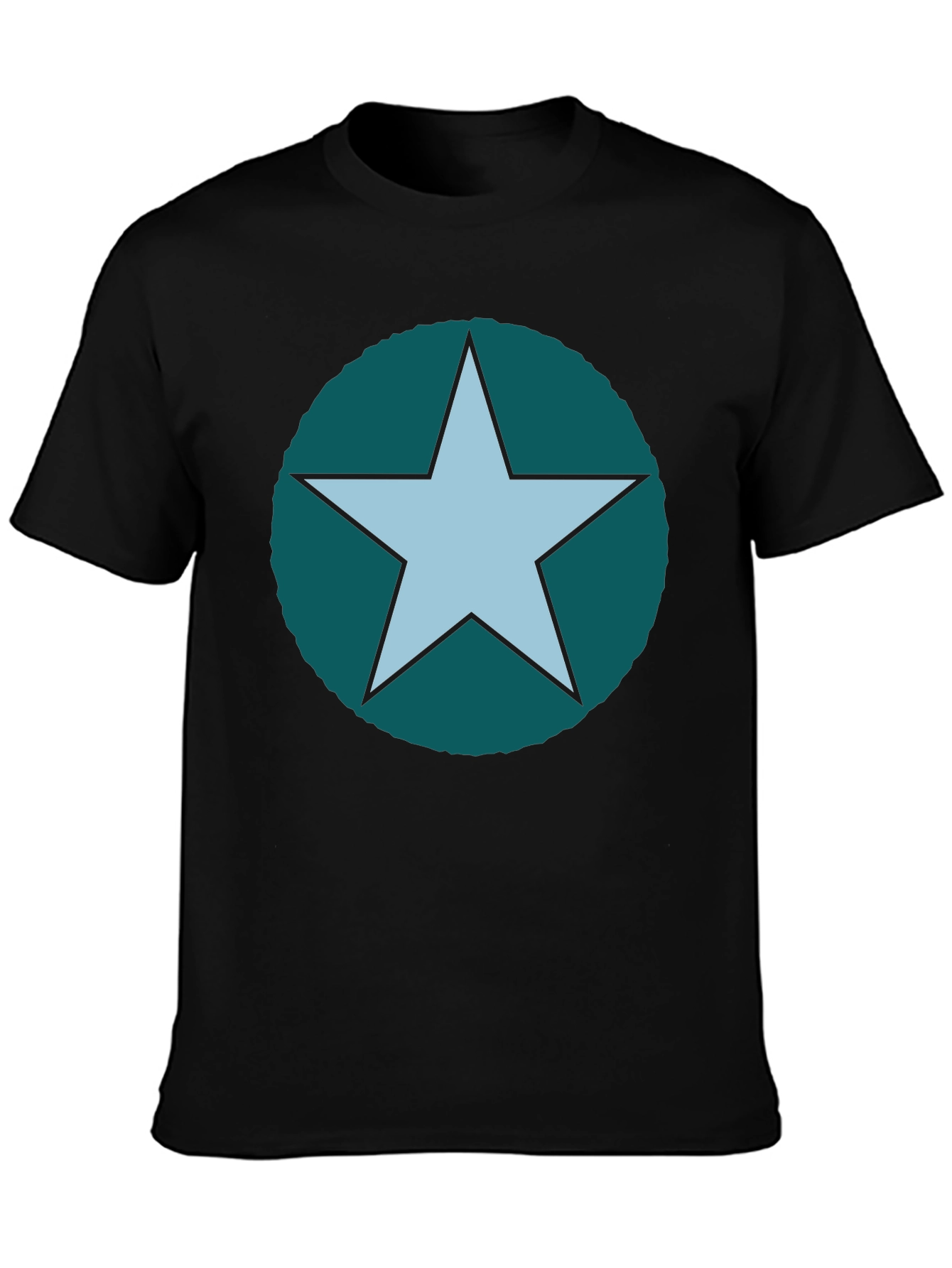 Star Graphic Tee - Casual Cotton Blend
