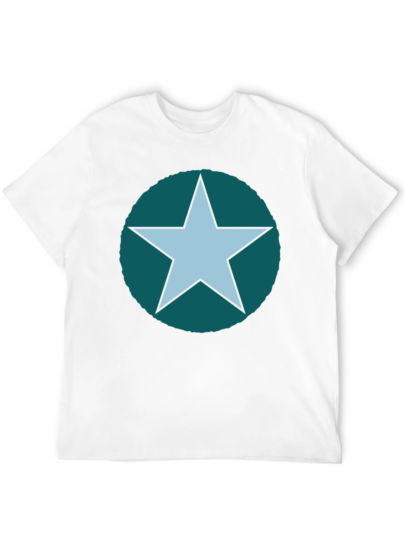 Star Graphic Tee - Casual Cotton Blend