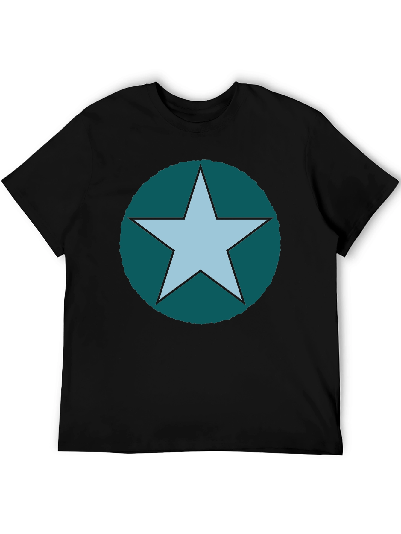Star Graphic Tee - Casual Cotton Blend