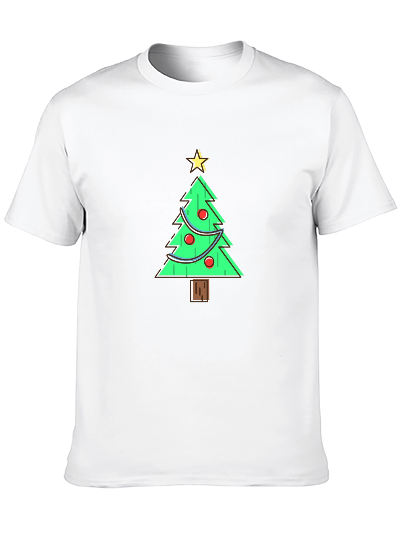 Festive Christmas Tree Graphic Tee