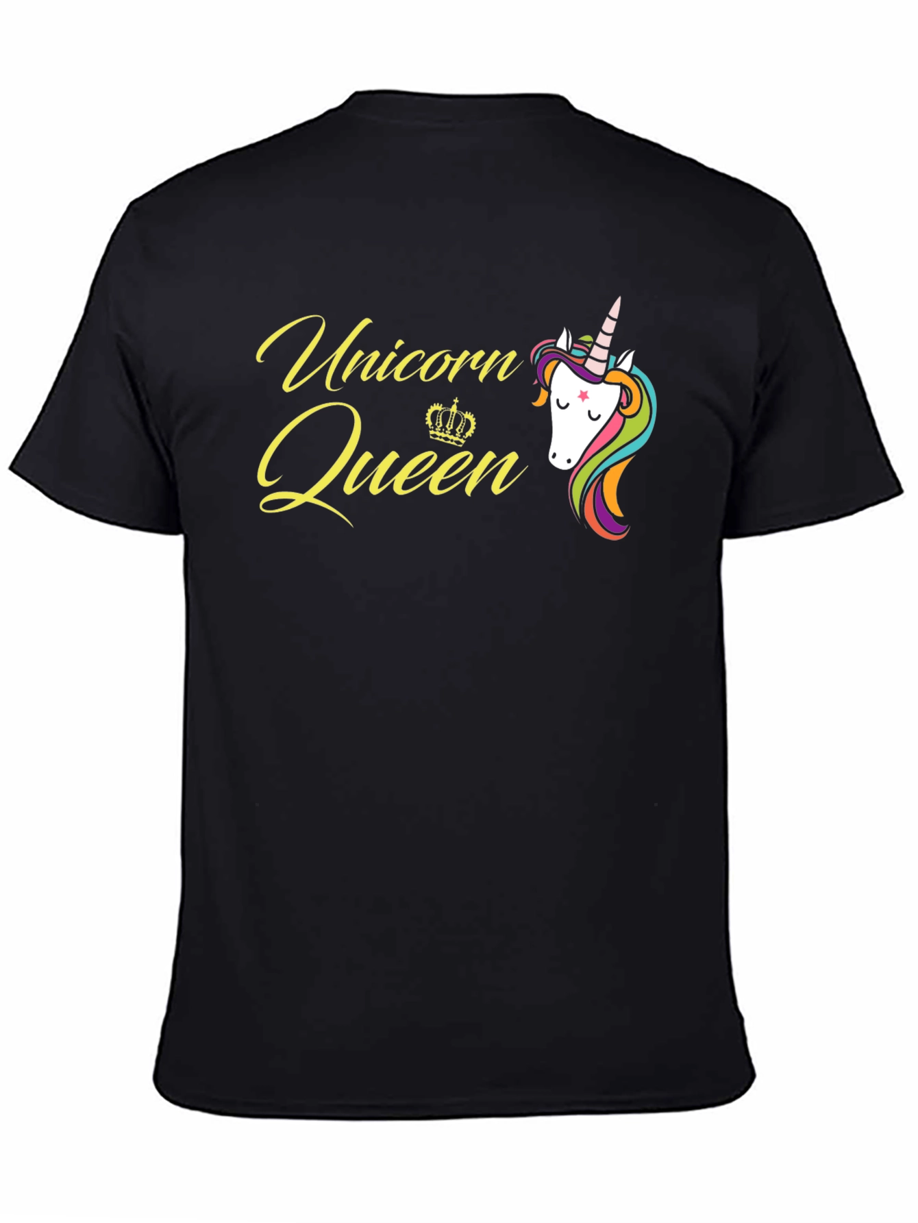 Unicorn Queen Black T-Shirt